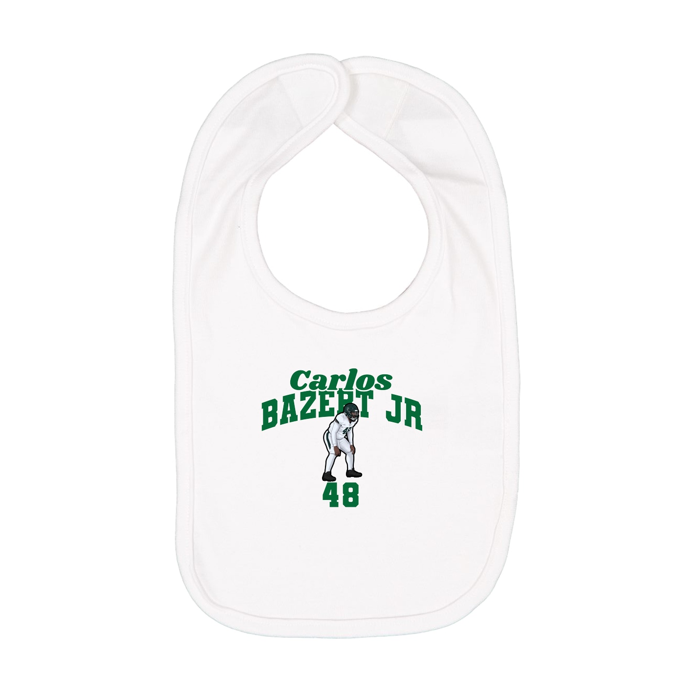 Infant Bib — Signature Arch in White