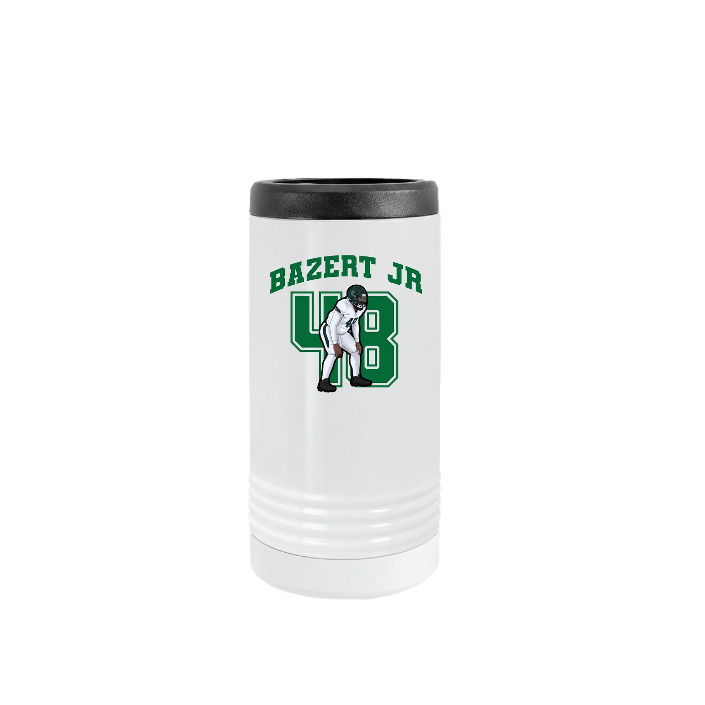 Slim Beverage Holder — Number in White