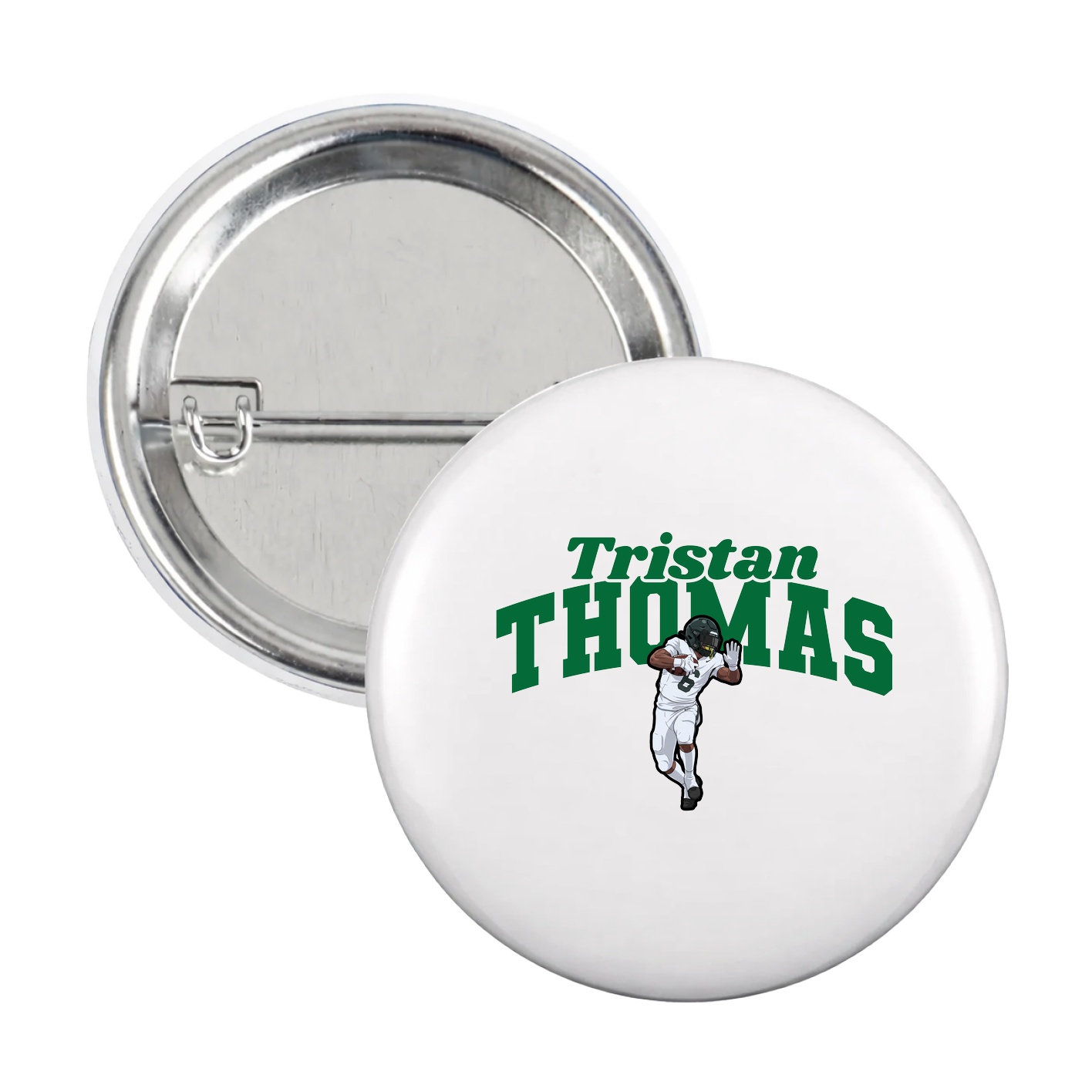 Game Day Button — Signature Arch in White