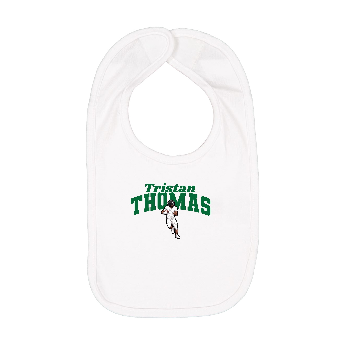 Infant Bib — Signature Arch in White