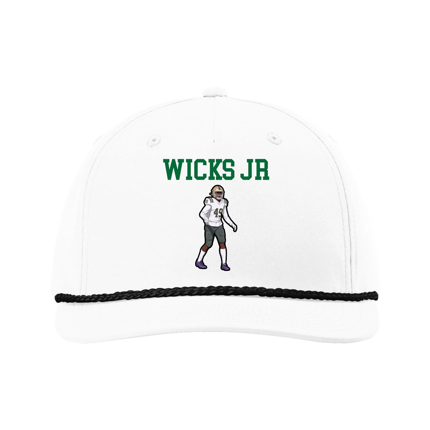 Five-Panel Classic Rope Cap — Shirsey in White