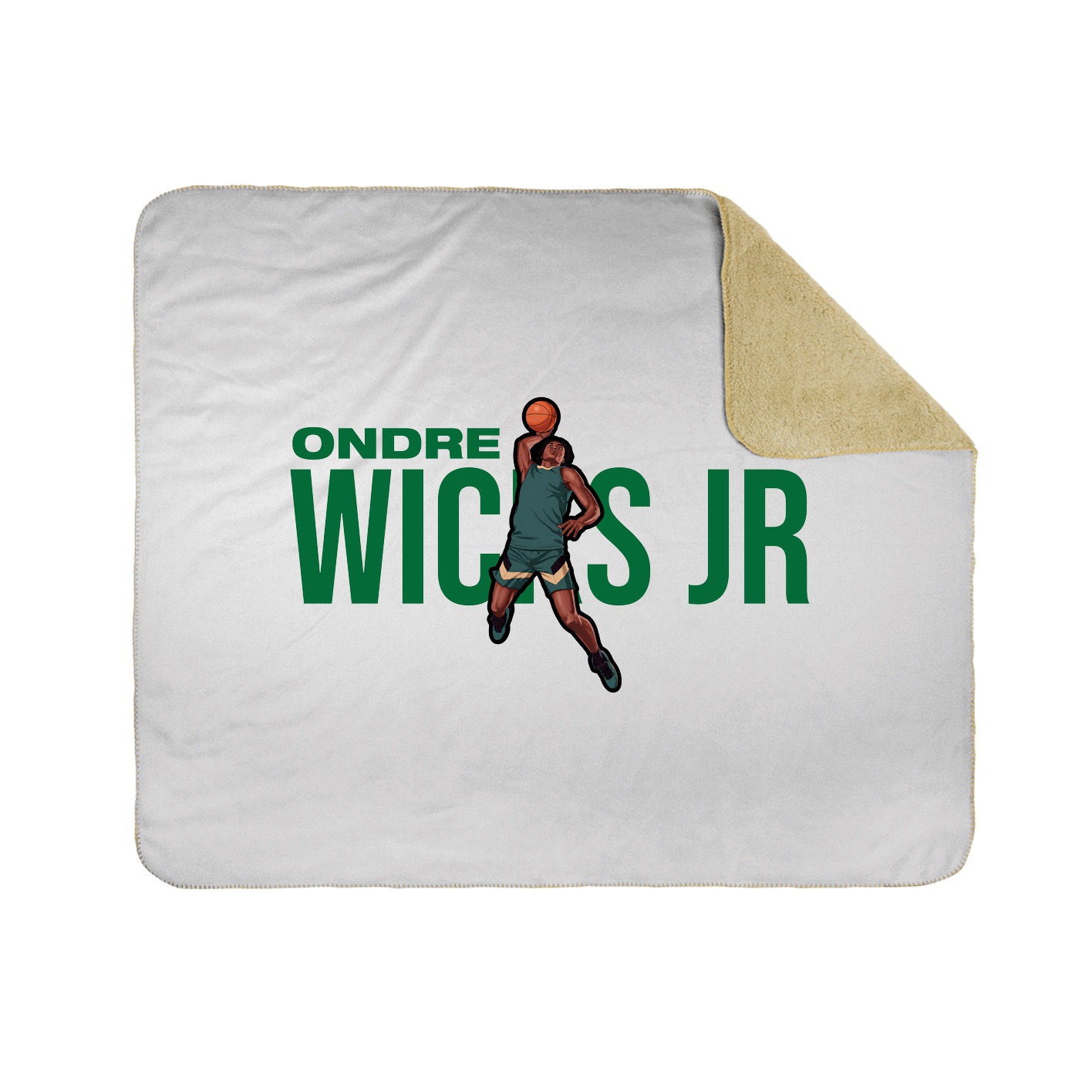 Throw Blanket — Player Name in White