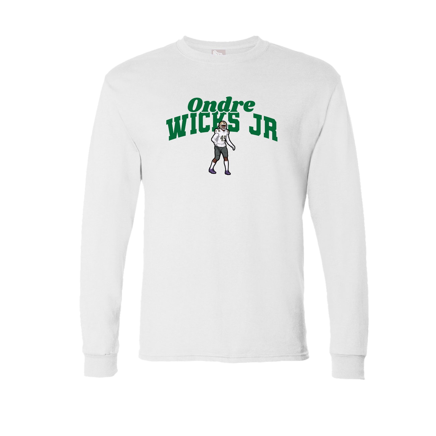 Long Sleeve Tee — Signature Arch in White