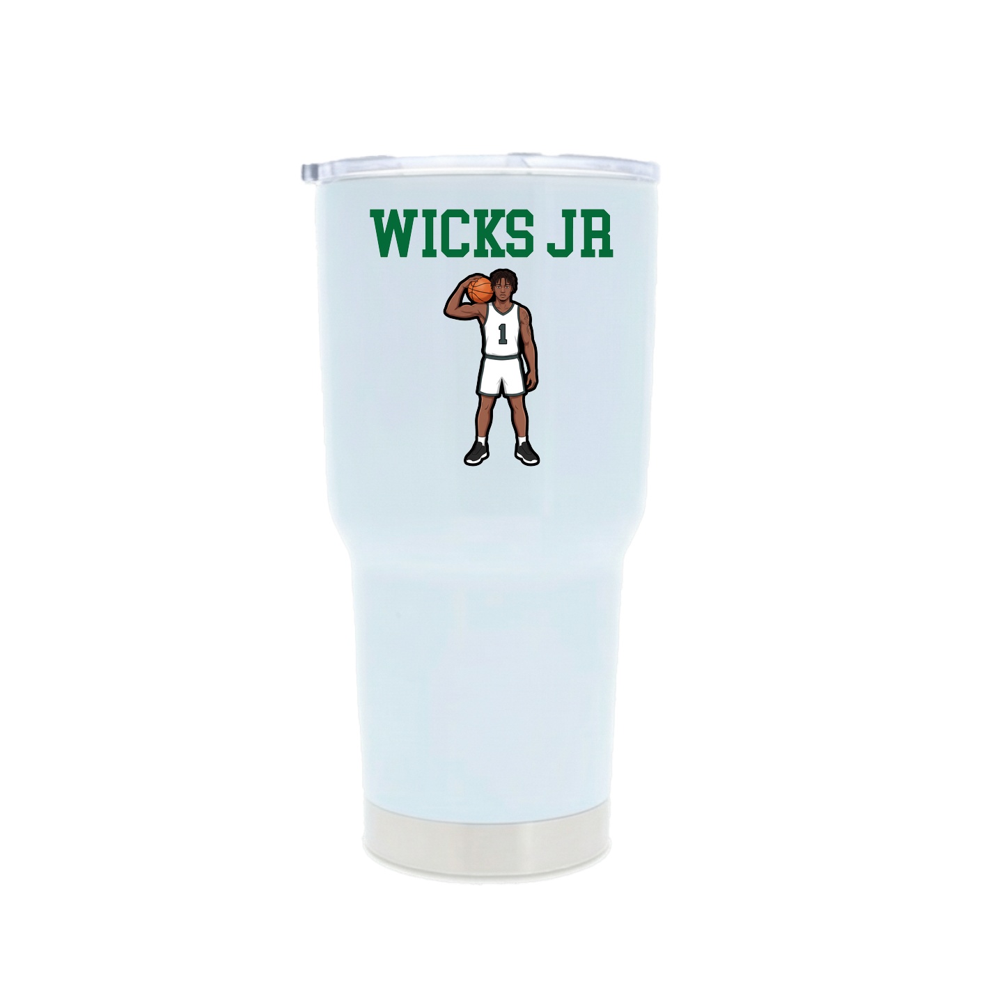 30oz Stainless Steel Tumbler — Shirsey in White