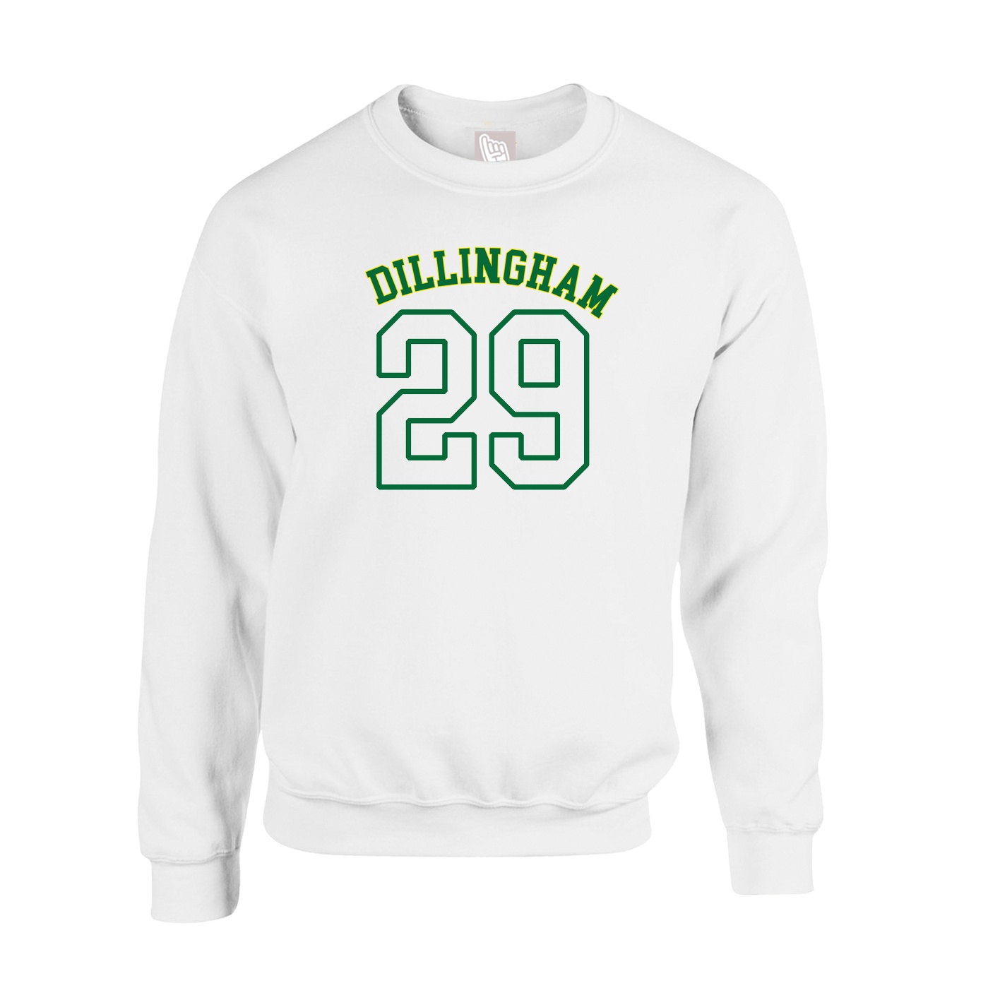 Fleece Crew — Shirsey Arch in White