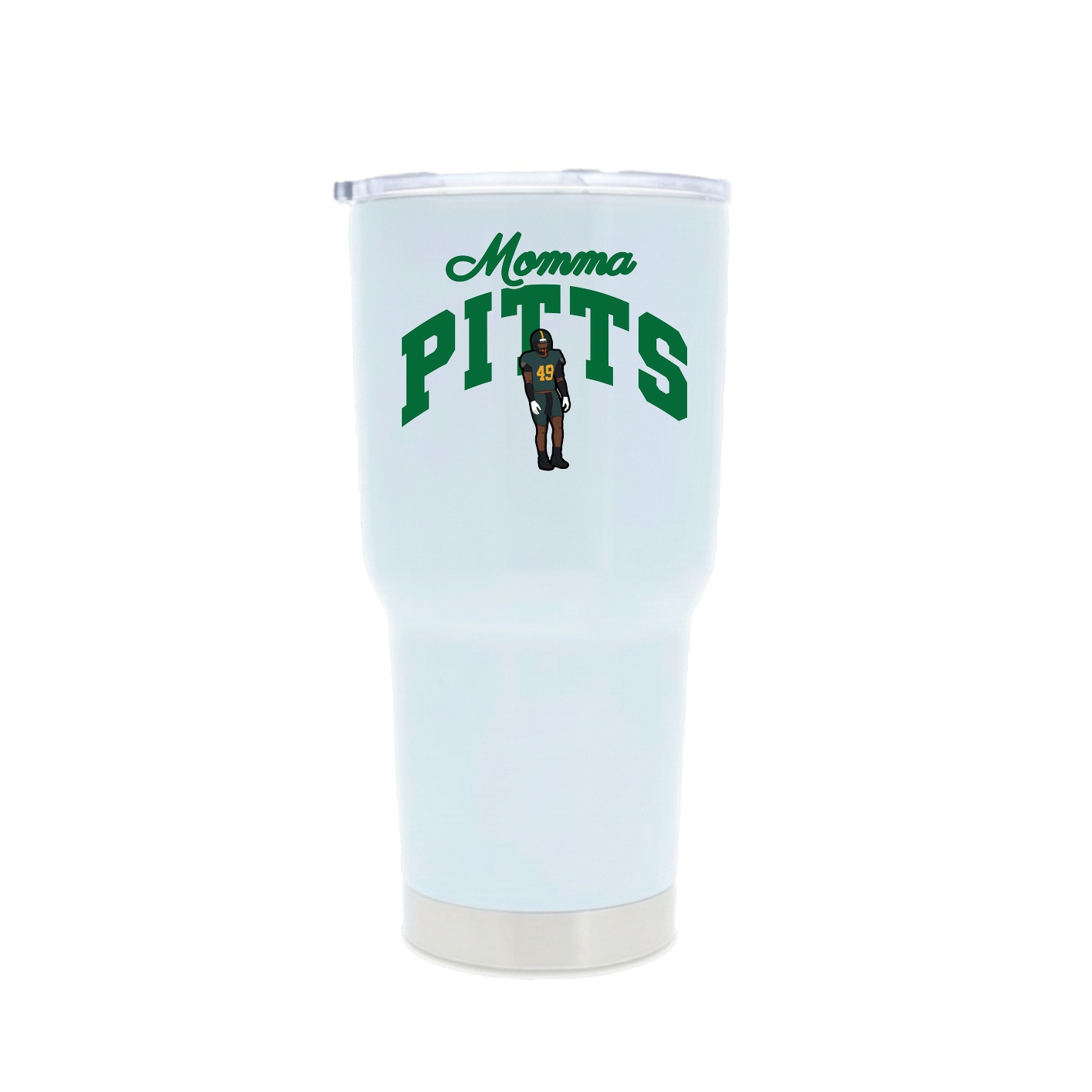 30oz Stainless Steel Tumbler — Mothers Day Arch in White