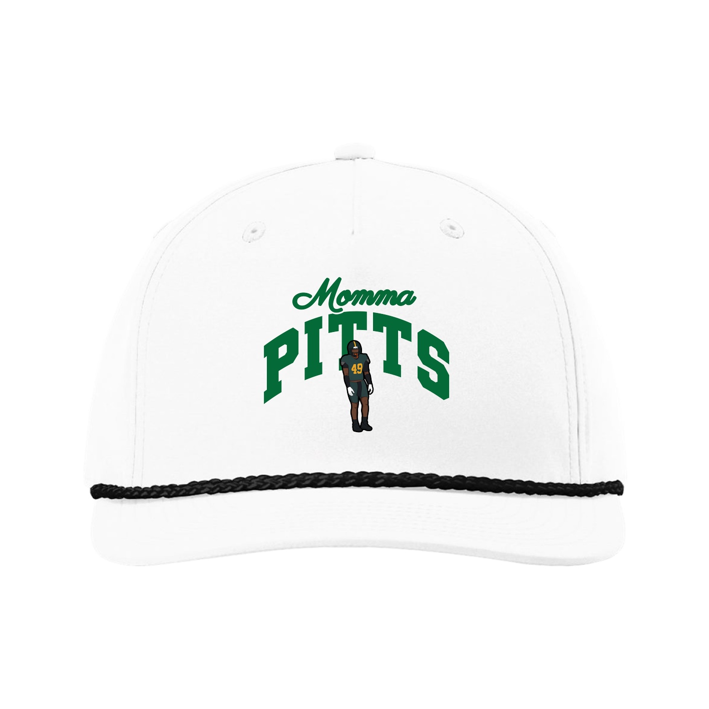 Five-Panel Classic Rope Cap — Mothers Day Arch in White