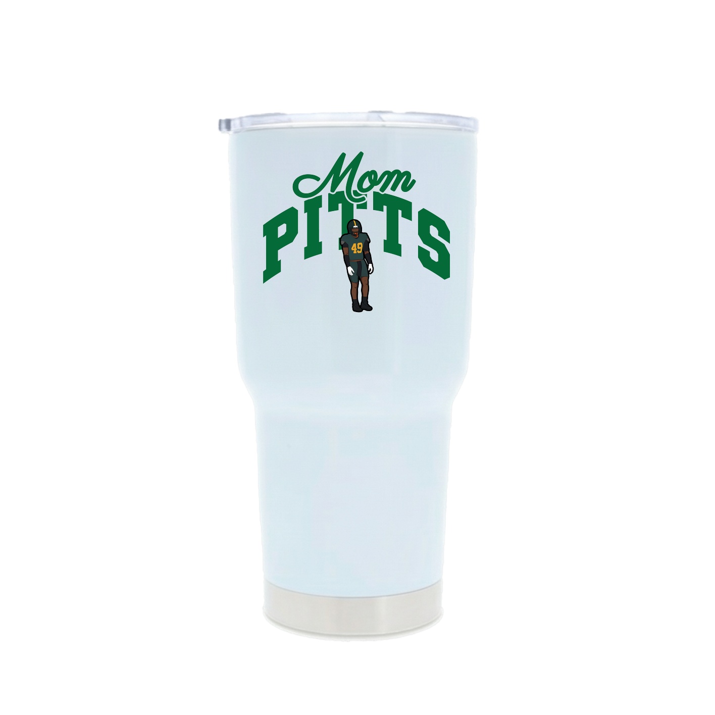 30oz Stainless Steel Tumbler — Mothers Day Arch in White
