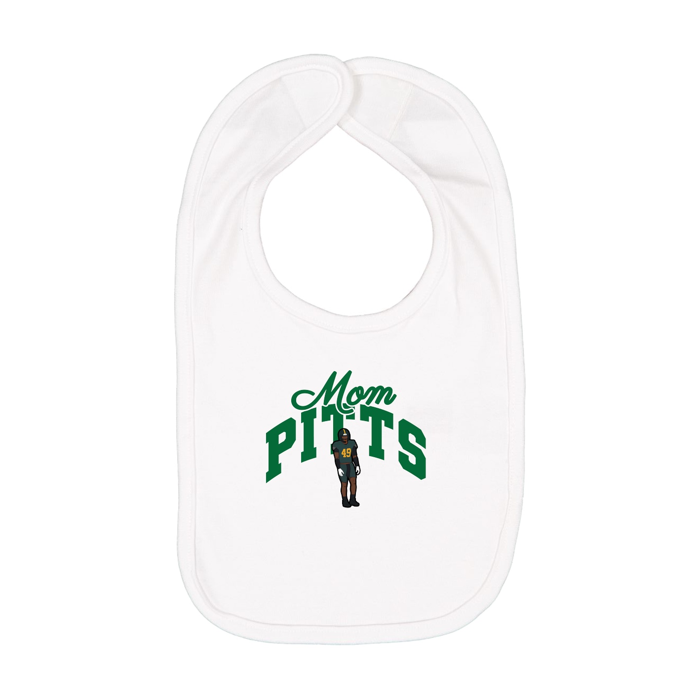 Infant Bib — Mothers Day Arch in White