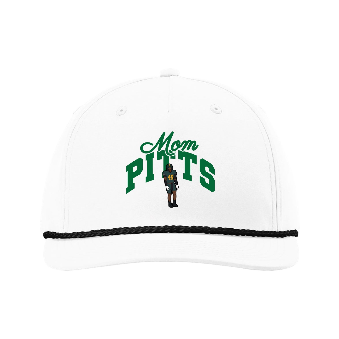 Five-Panel Classic Rope Cap — Mothers Day Arch in White