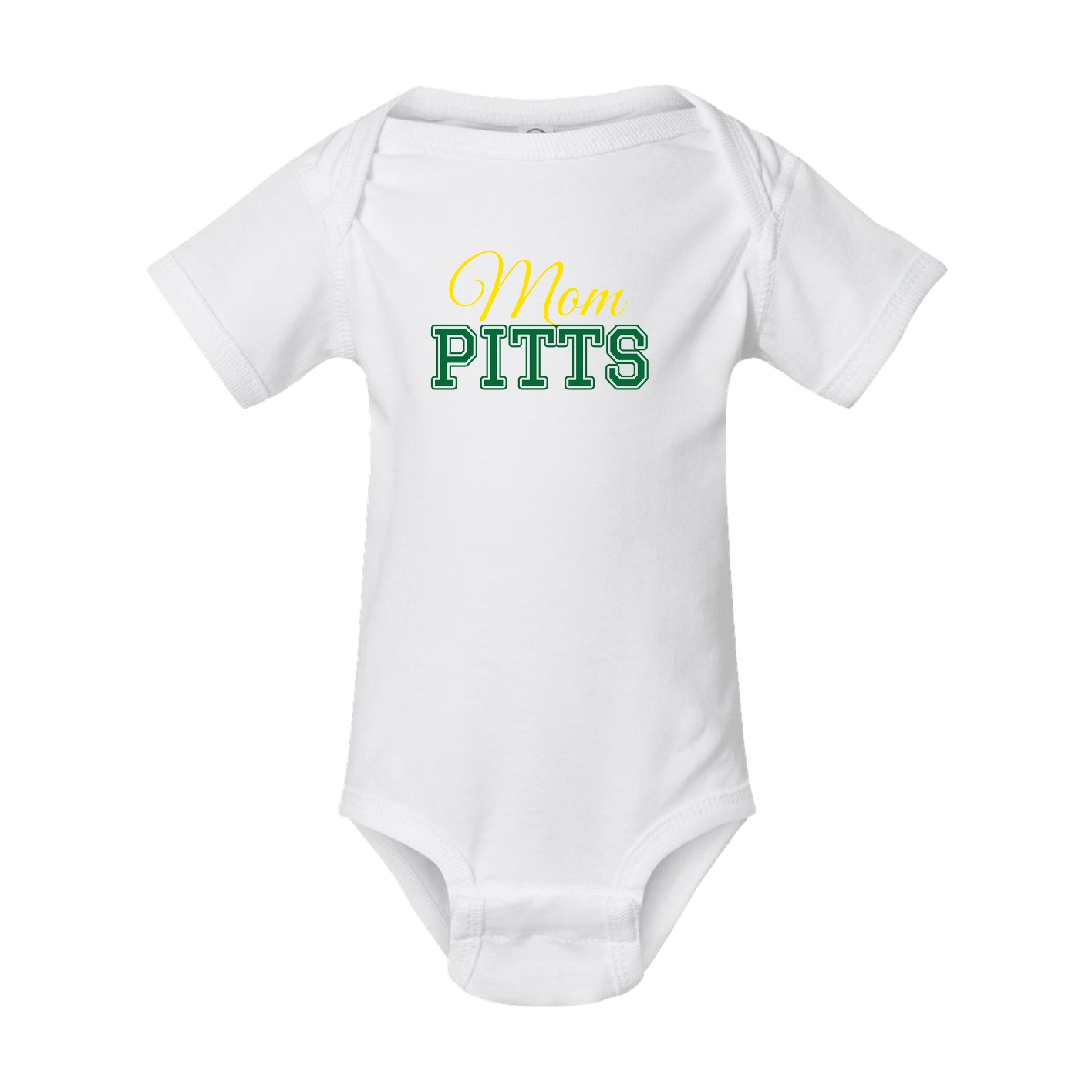 Baby Onesie — Mothers Day Block in White