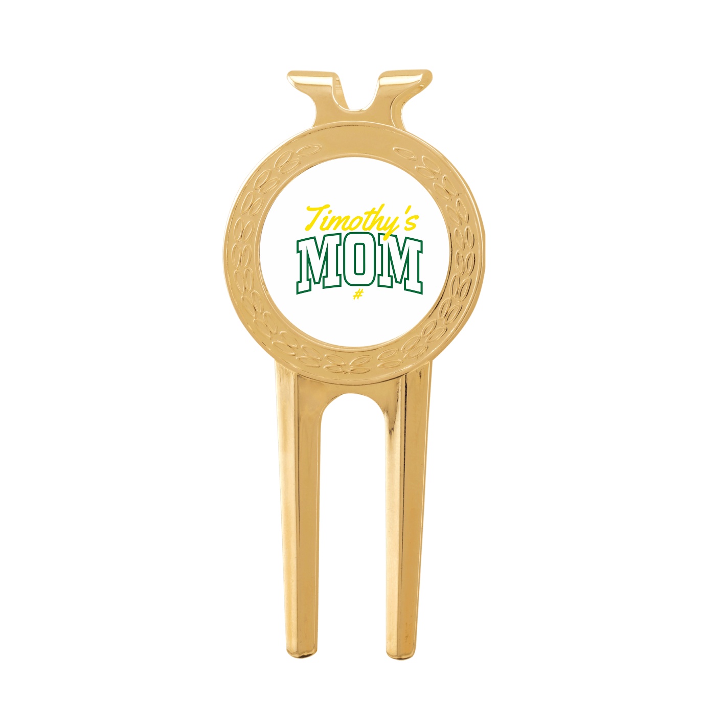 Divot Tool with Ball Marker — Mothers Day Arch Script in Classic