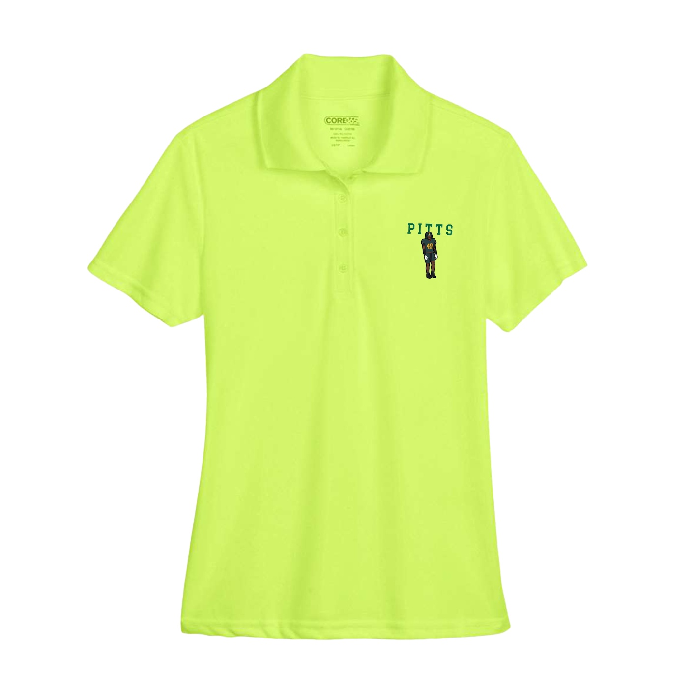 Womens Performance Polo — Shirsey in Yellow