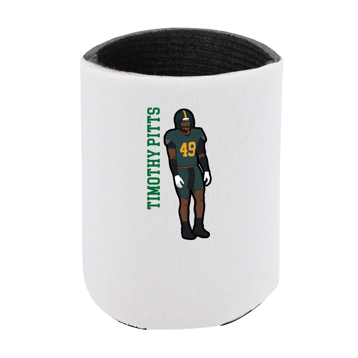 Can Holder — Name Vertical in White