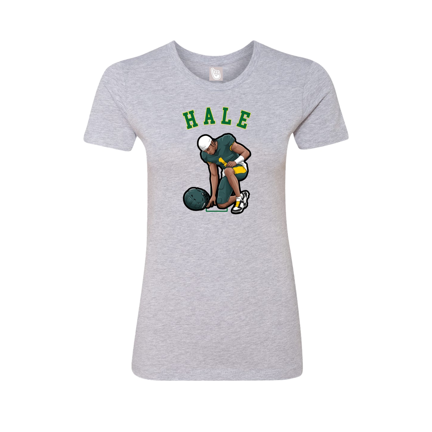 Fitted Women's Tee — Shirsey Arch in Grey