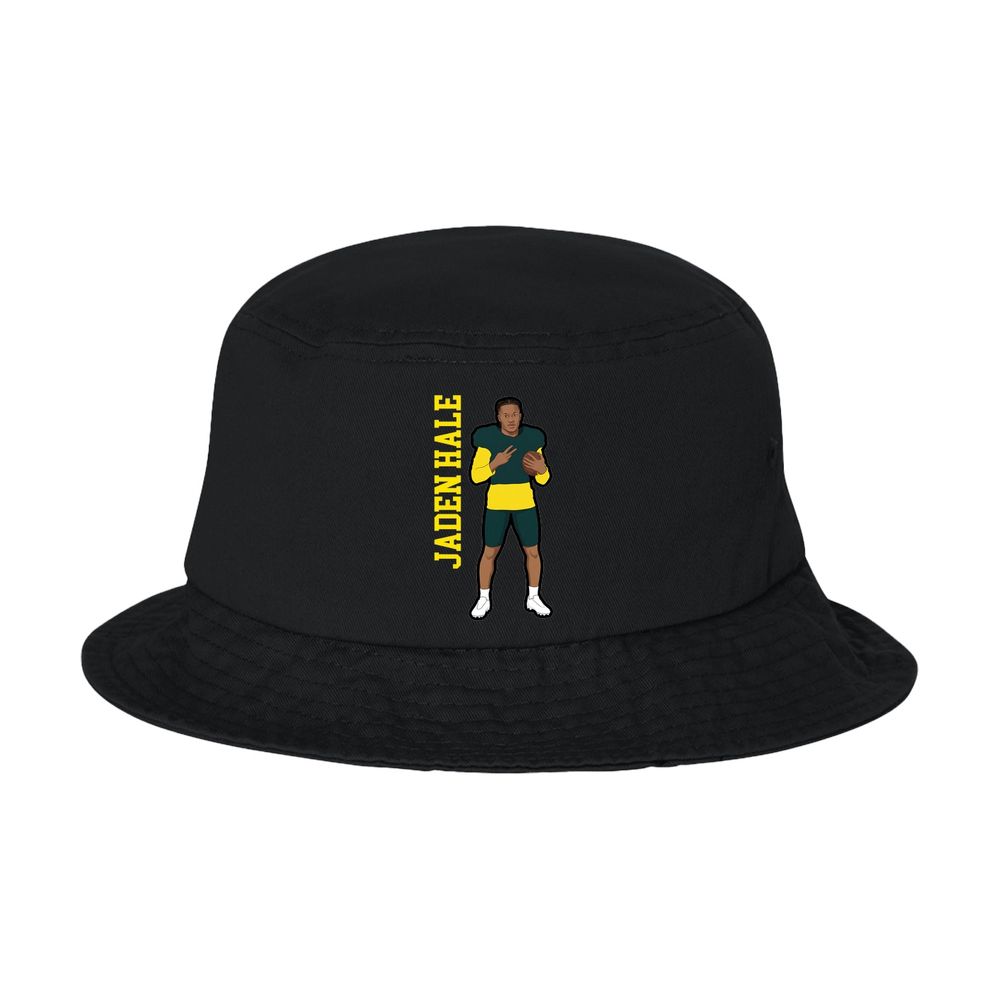 Bucket Cap — Name Vertical in Black