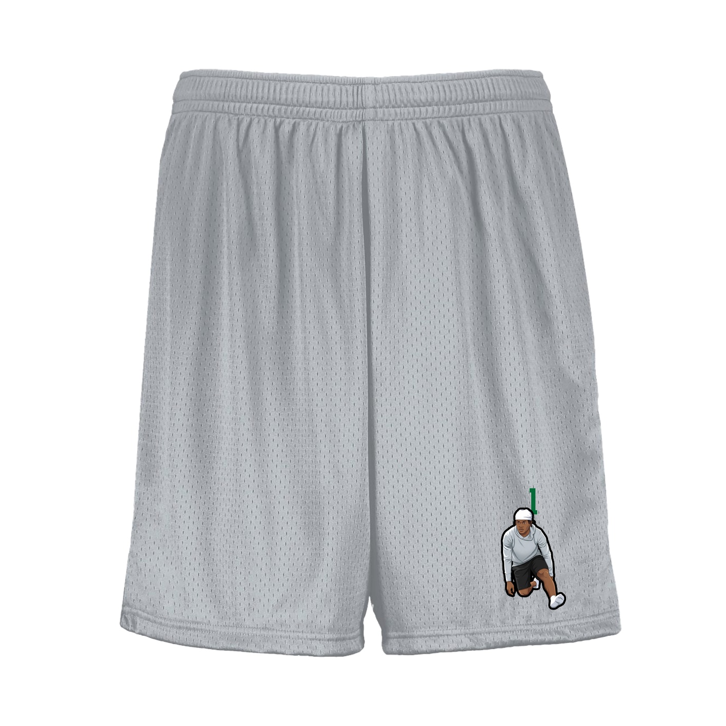 Shorts — Number Top in Silver