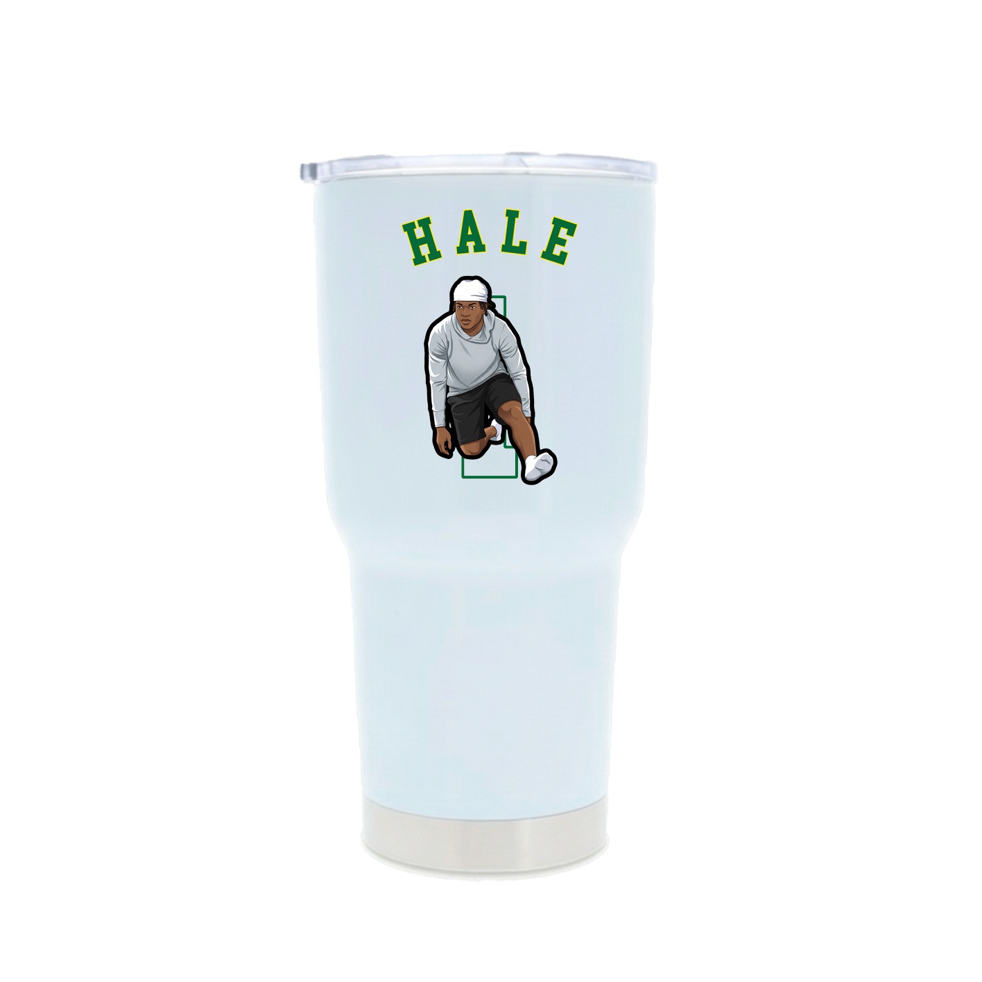 30oz Stainless Steel Tumbler — Shirsey Arch in White