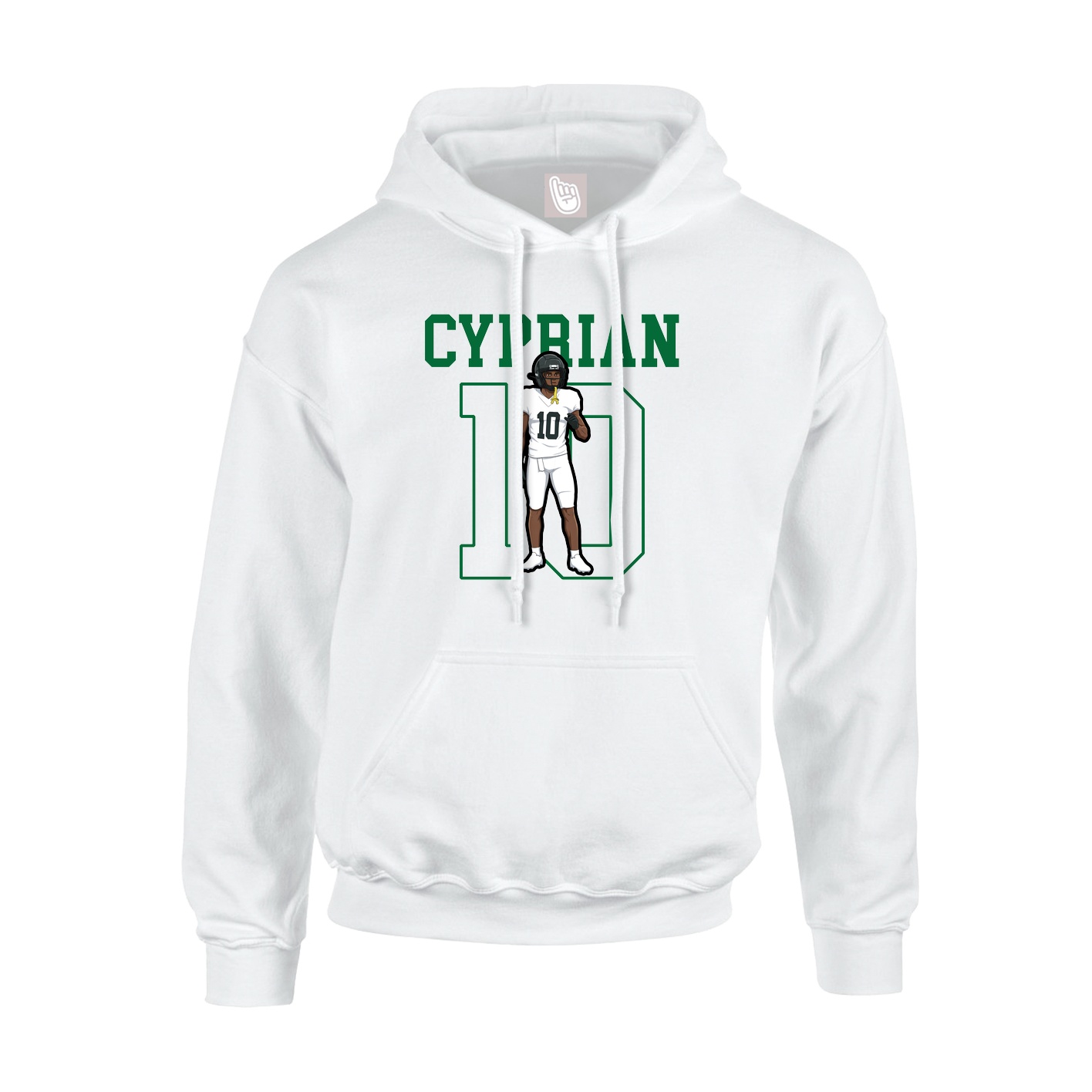Hoodie — Shirsey in White