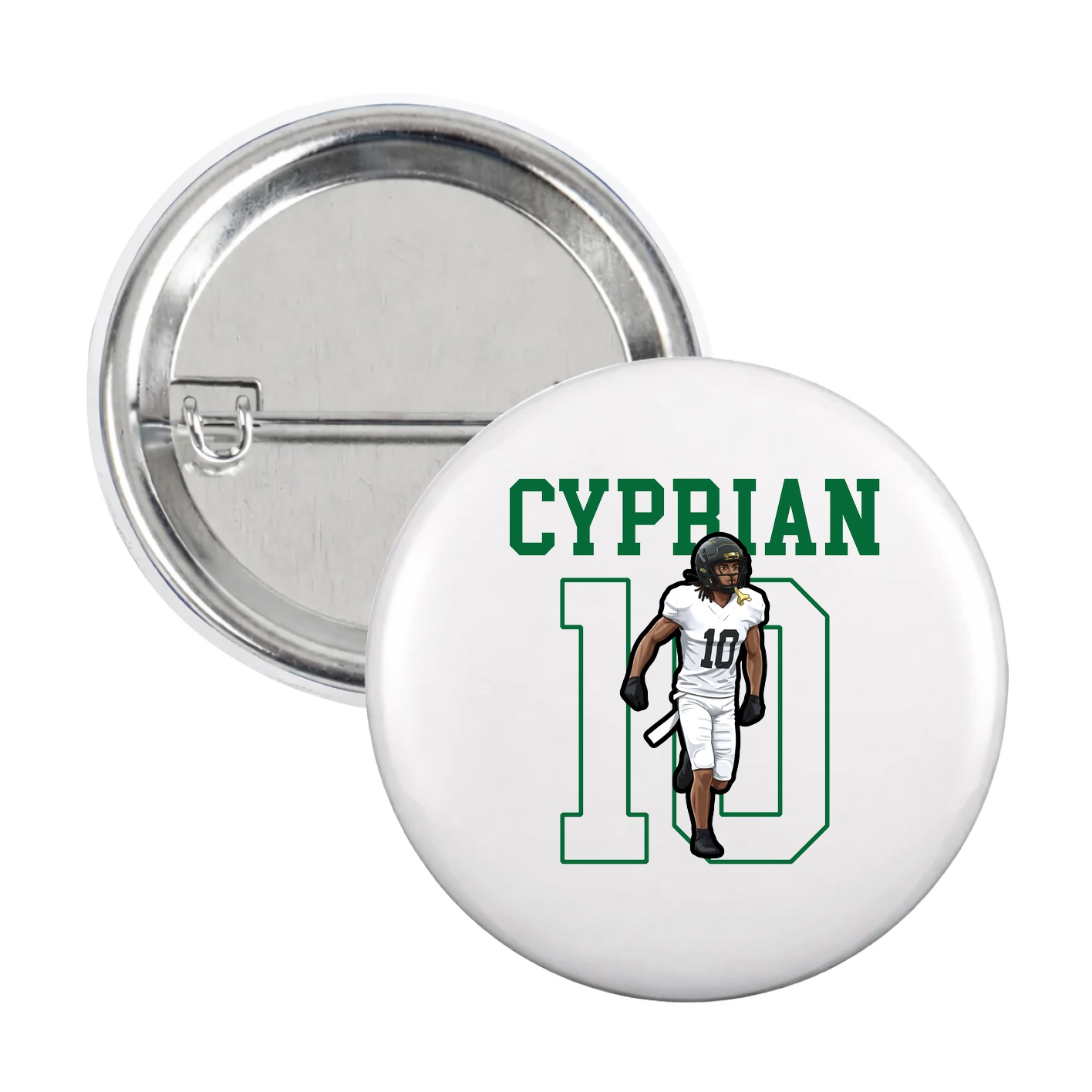 Game Day Button — Shirsey in White