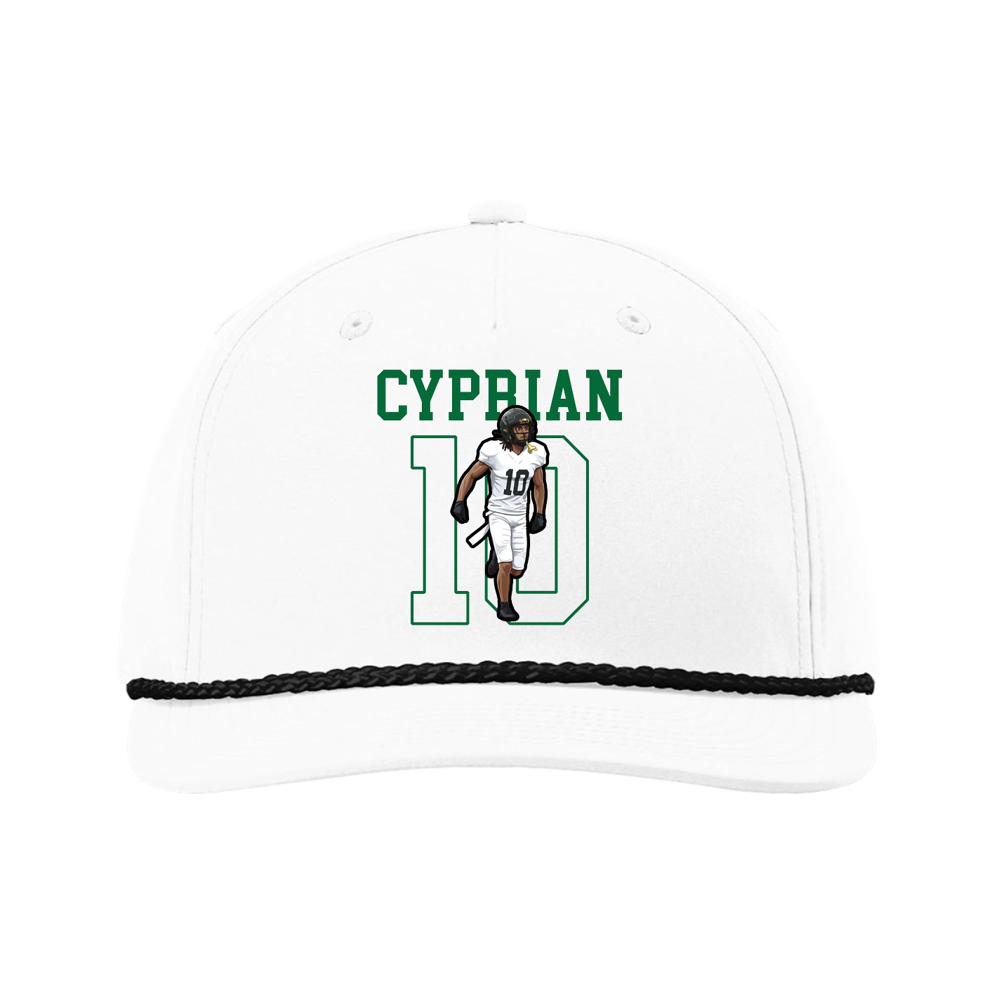 Five-Panel Classic Rope Cap — Shirsey in White