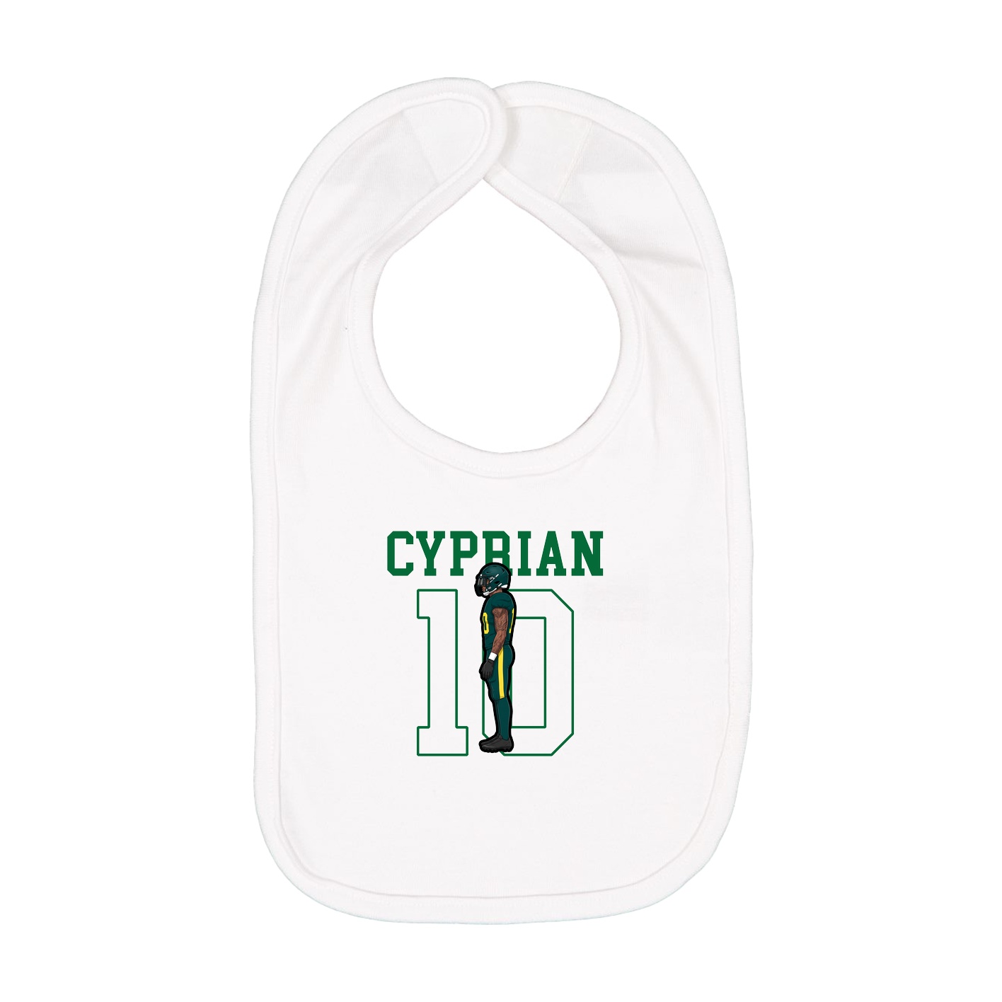 Infant Bib — Shirsey in White