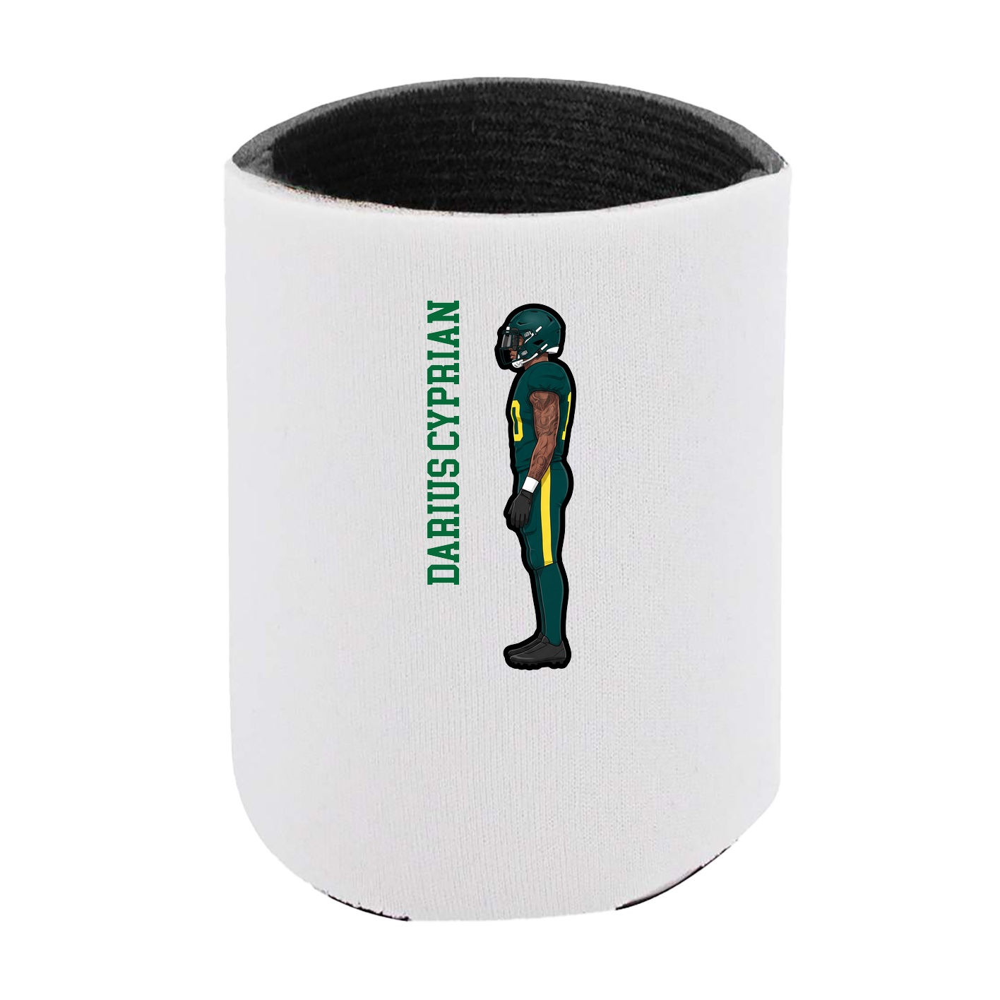 Can Holder — Name Vertical in White