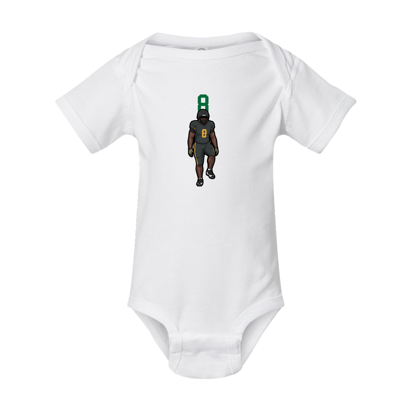 Baby Onesie — Number Top in White