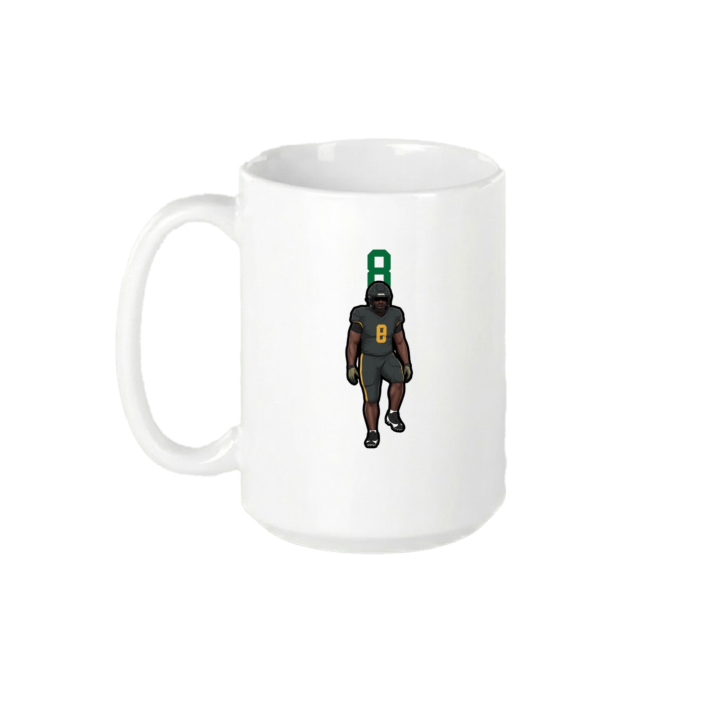 15oz Coffee Mug — Number Top in White