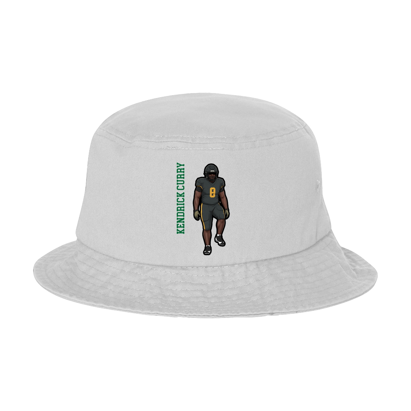 Bucket Cap — Name Vertical in White