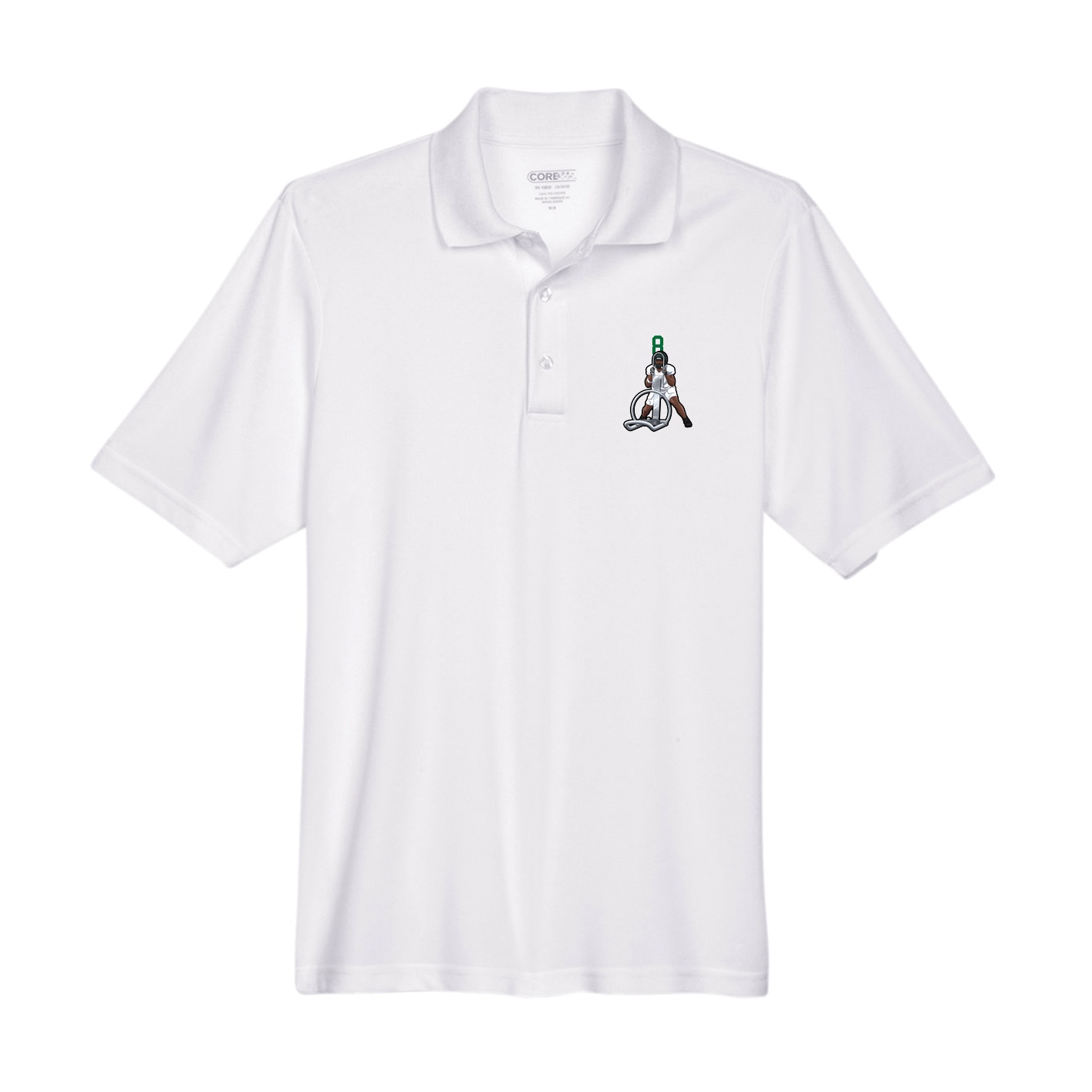 Performance Polo — Number Top in White