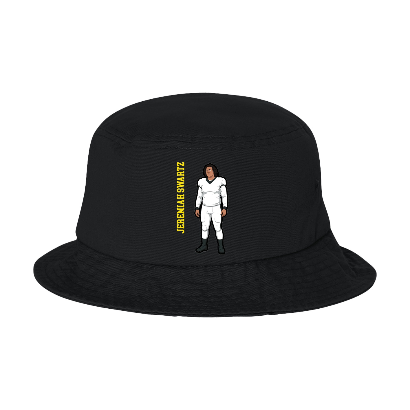 Bucket Cap — Name Vertical in Black