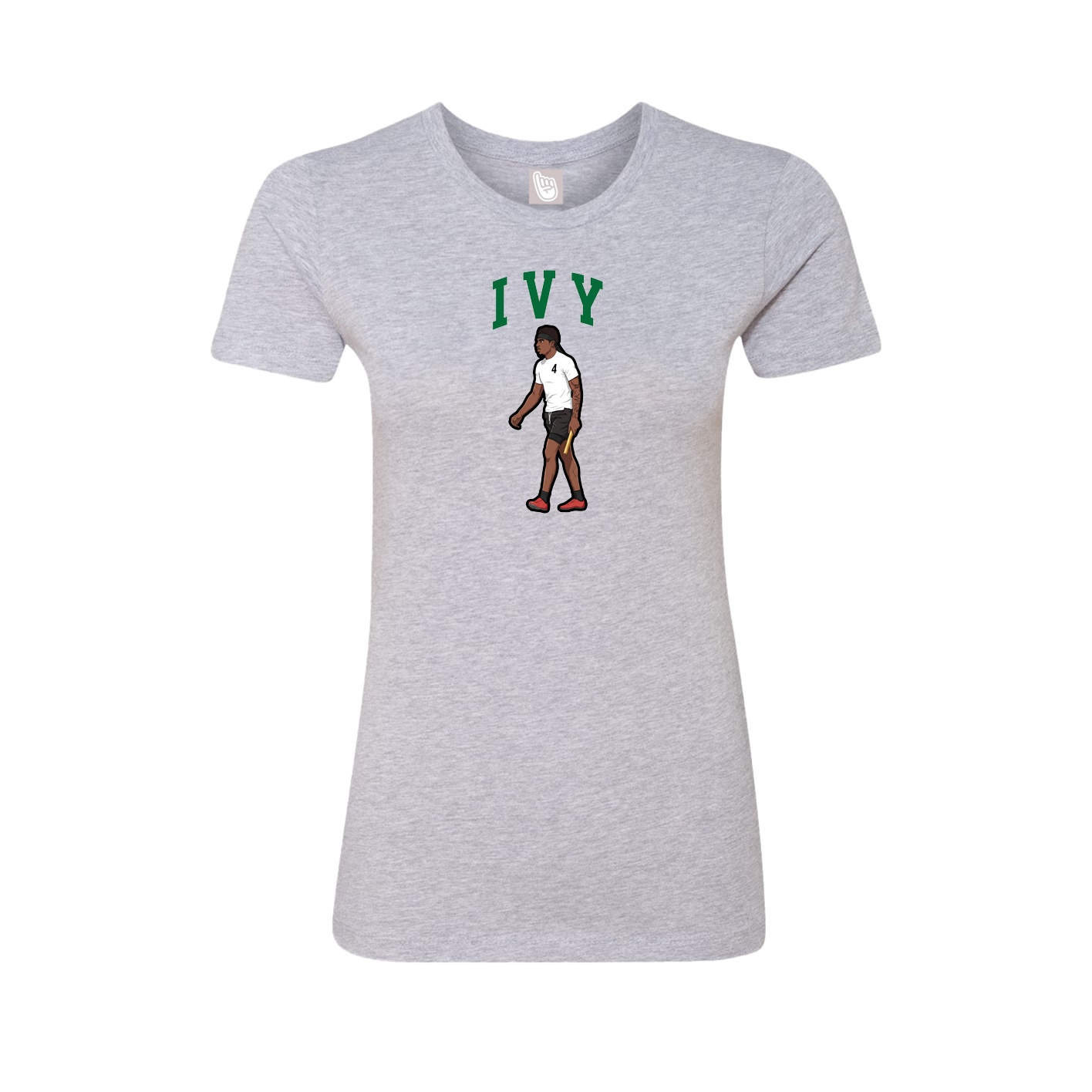 Fitted Women's Tee — Shirsey in Grey