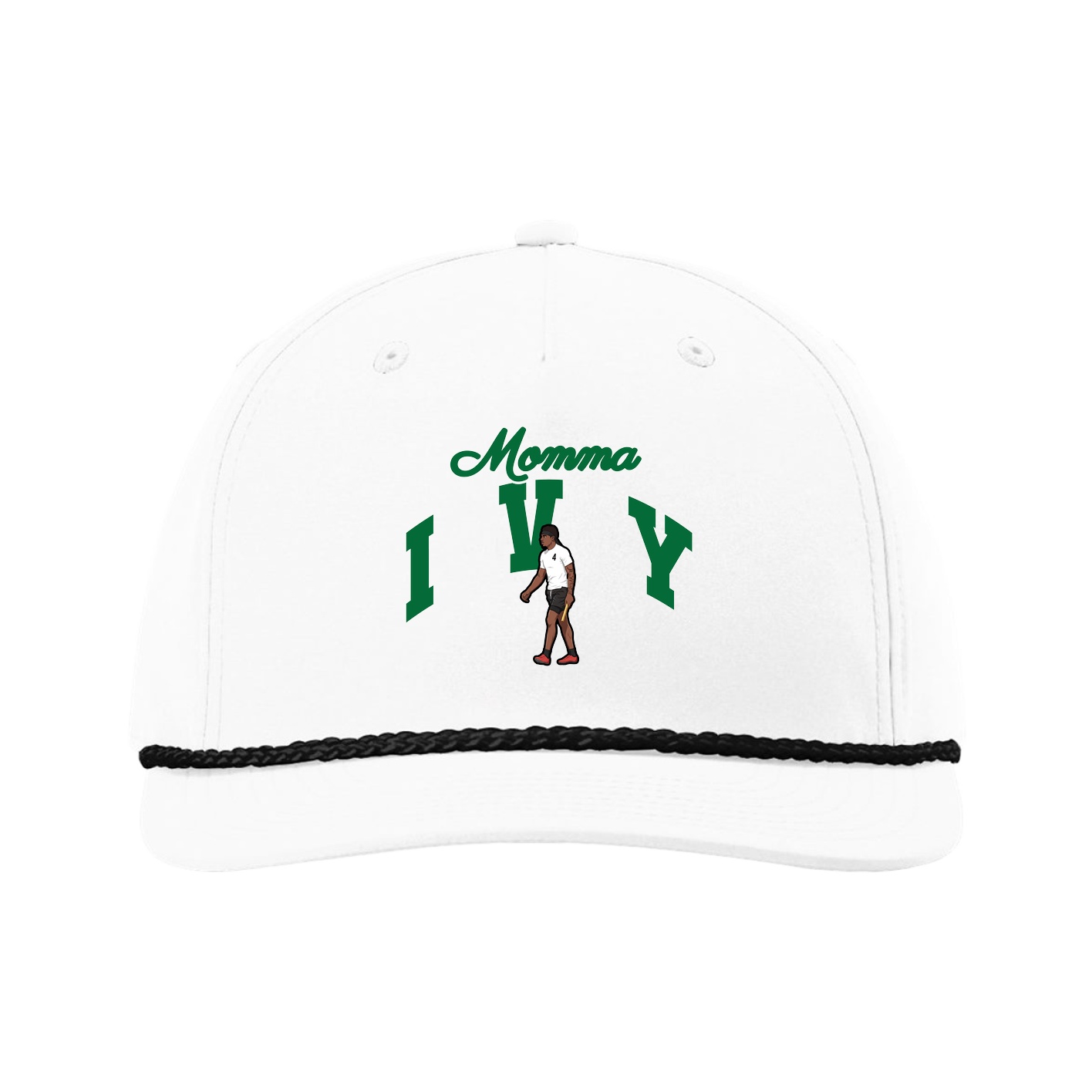 Five-Panel Classic Rope Cap — Mothers Day Arch in White
