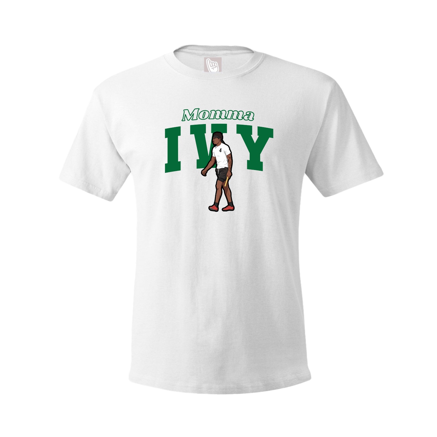 Youth Tee — Mothers Day Block in White