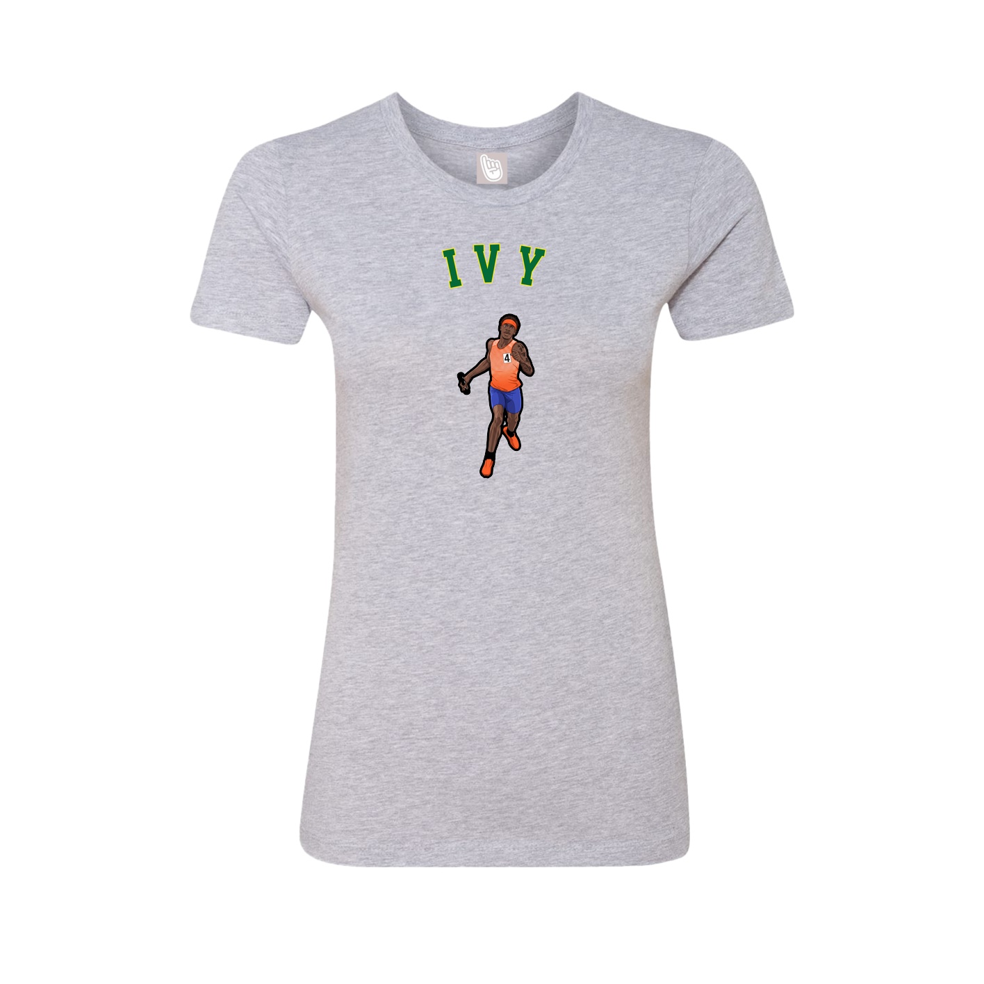 Fitted Women's Tee — Shirsey Arch in Grey