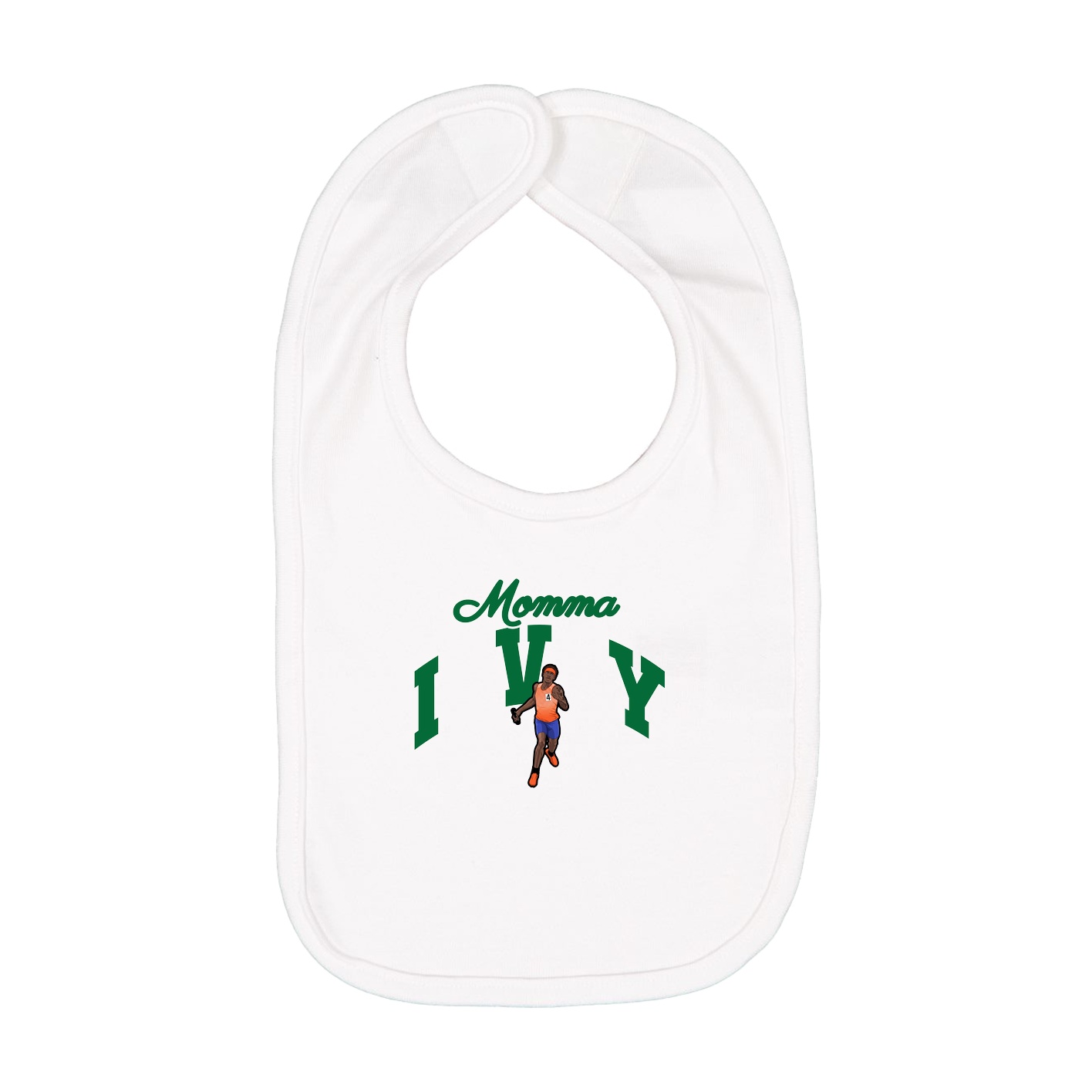 Infant Bib — Mothers Day Arch in White