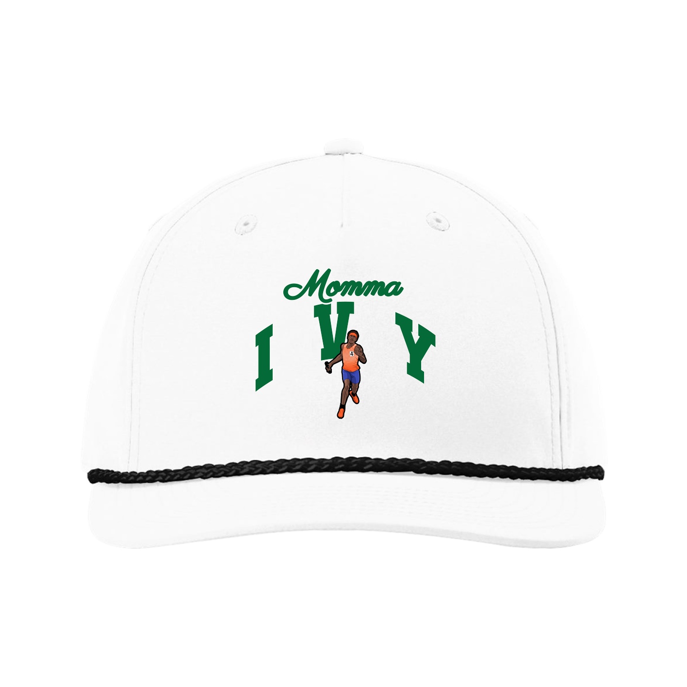 Five-Panel Classic Rope Cap — Mothers Day Arch in White
