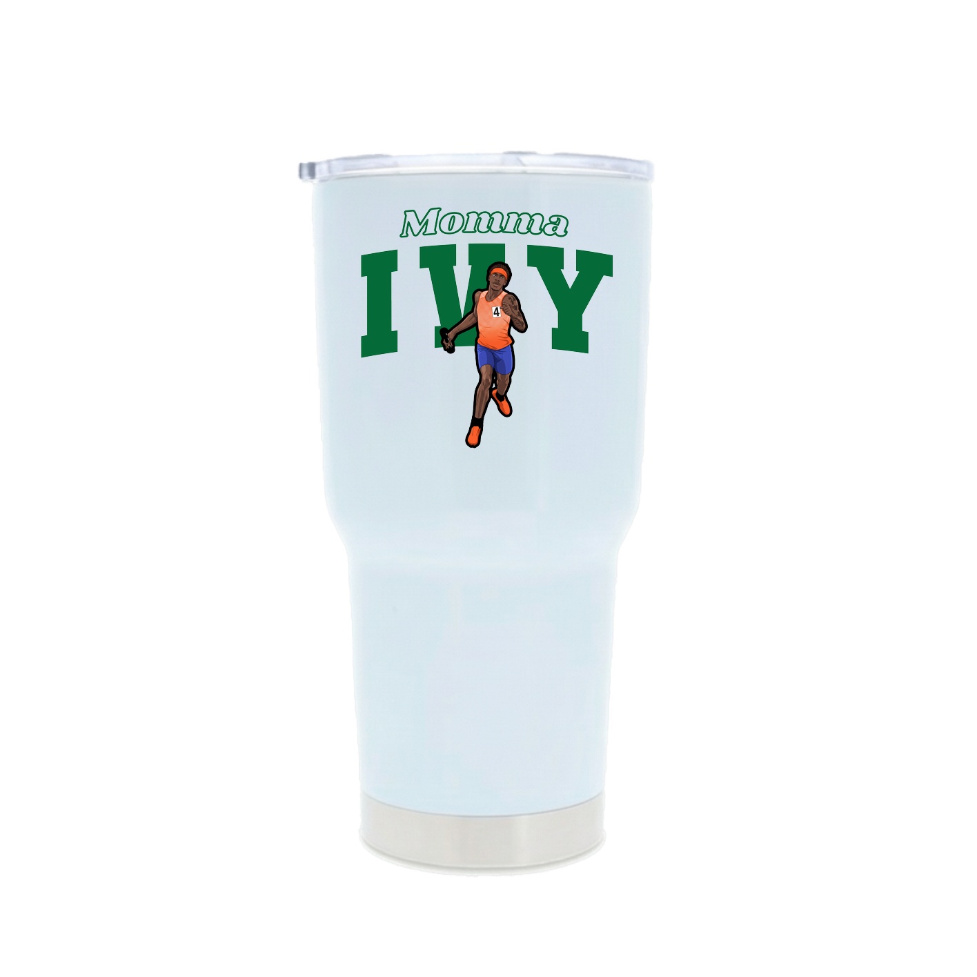 30oz Stainless Steel Tumbler — Mothers Day Block in White