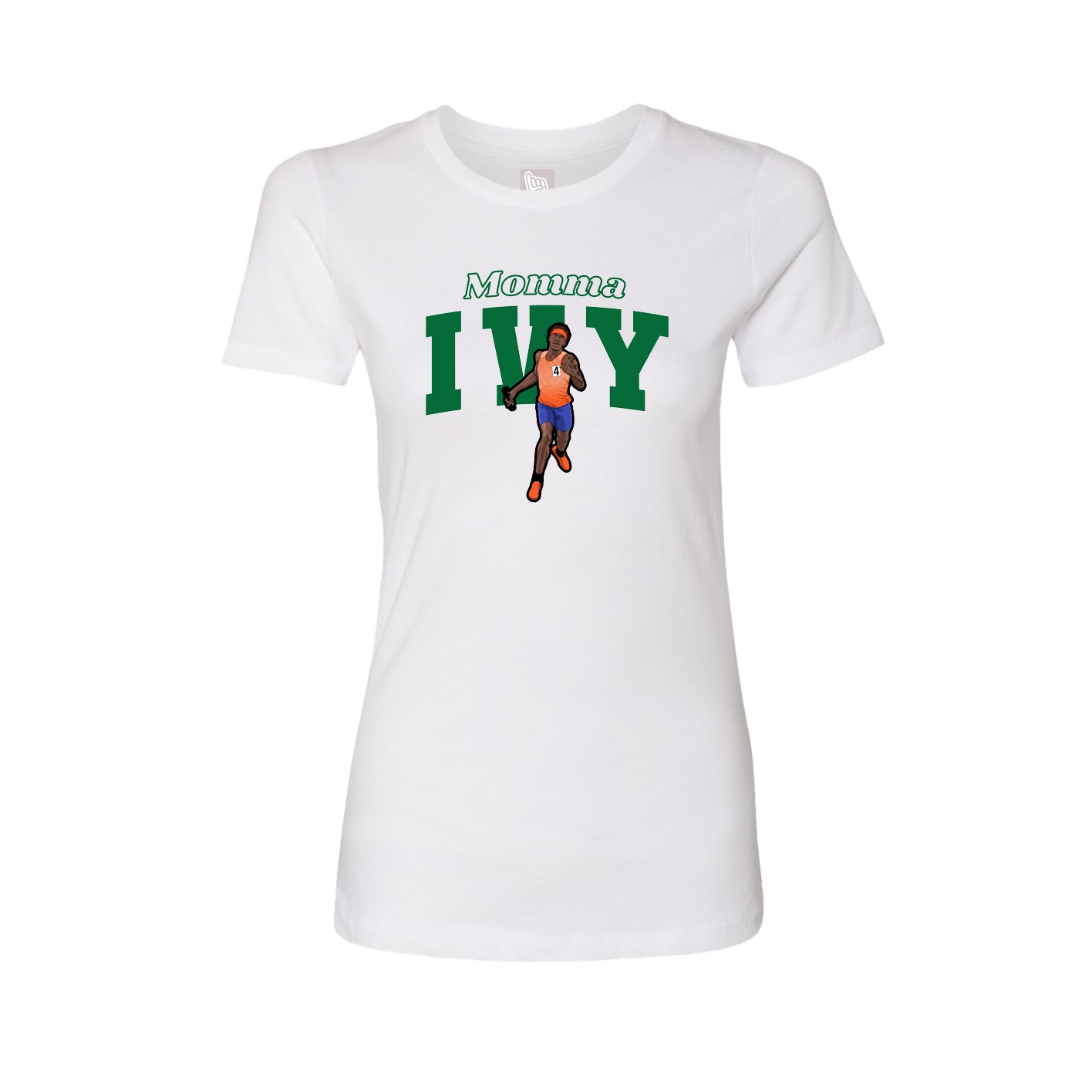 Womens Tee — Mothers Day Block in White