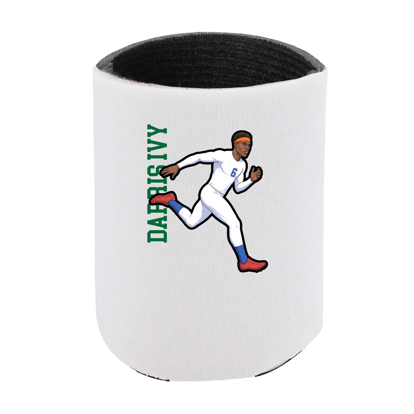 Can Holder — Name Vertical in White