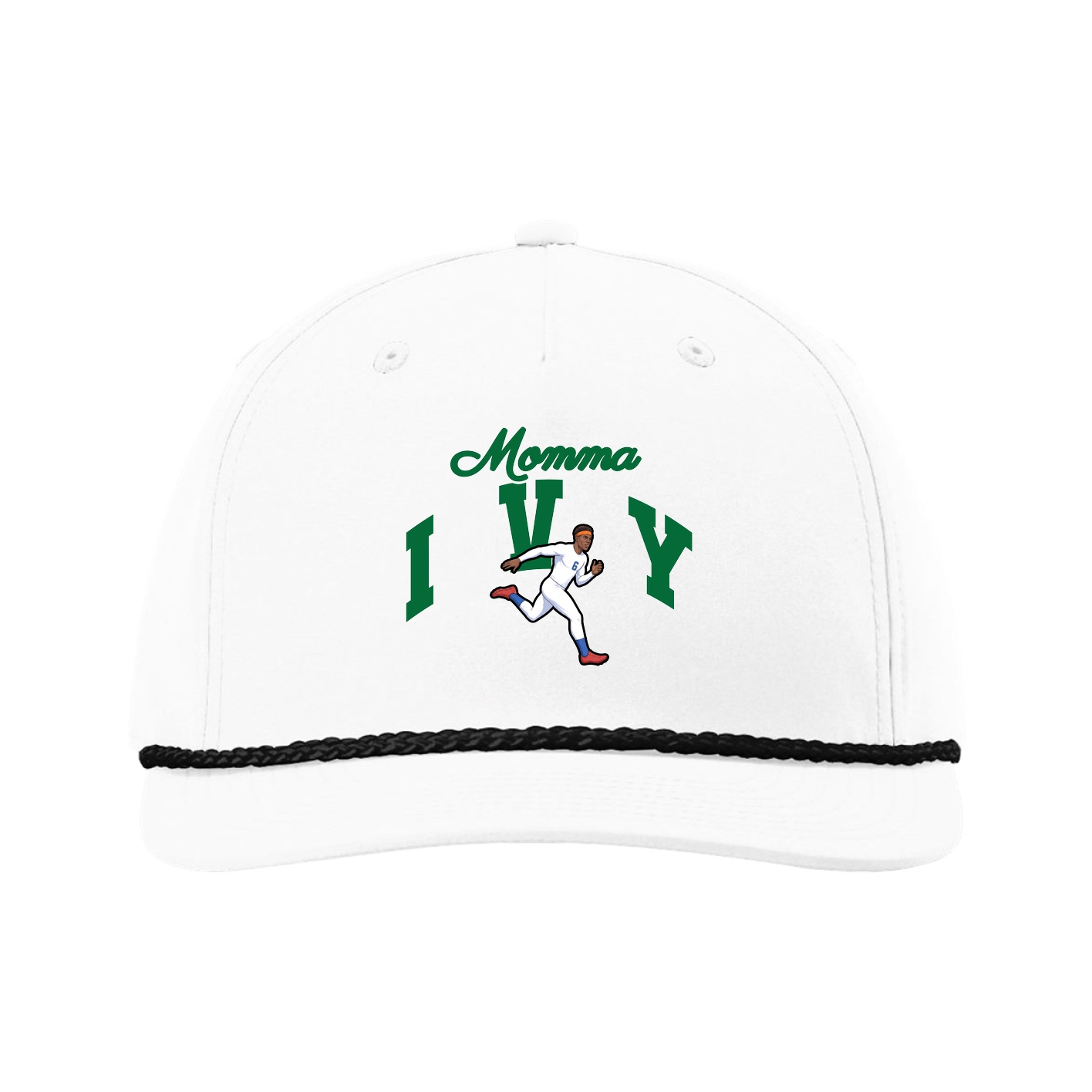 Five-Panel Classic Rope Cap — Mothers Day Arch in White