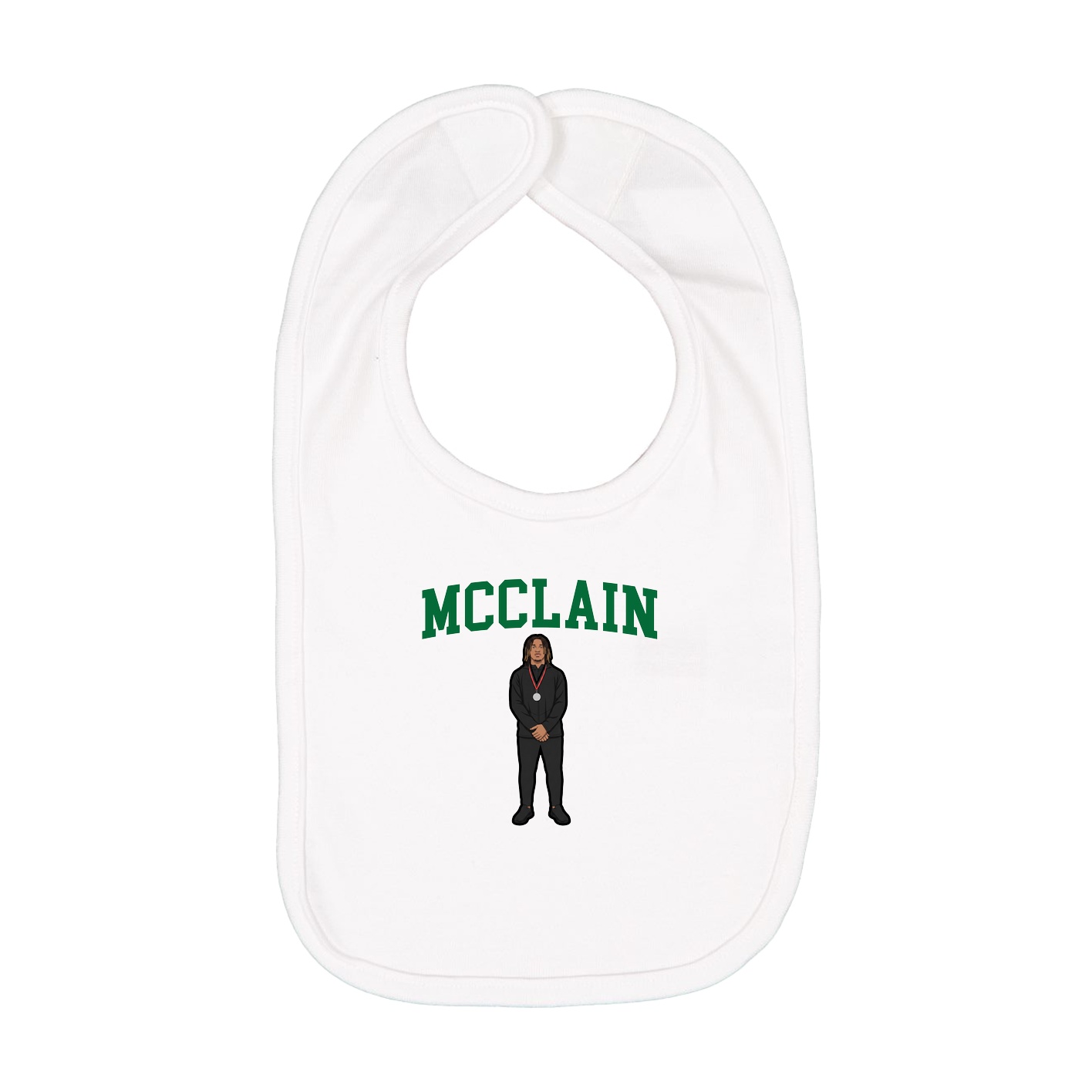 Infant Bib — Shirsey in White