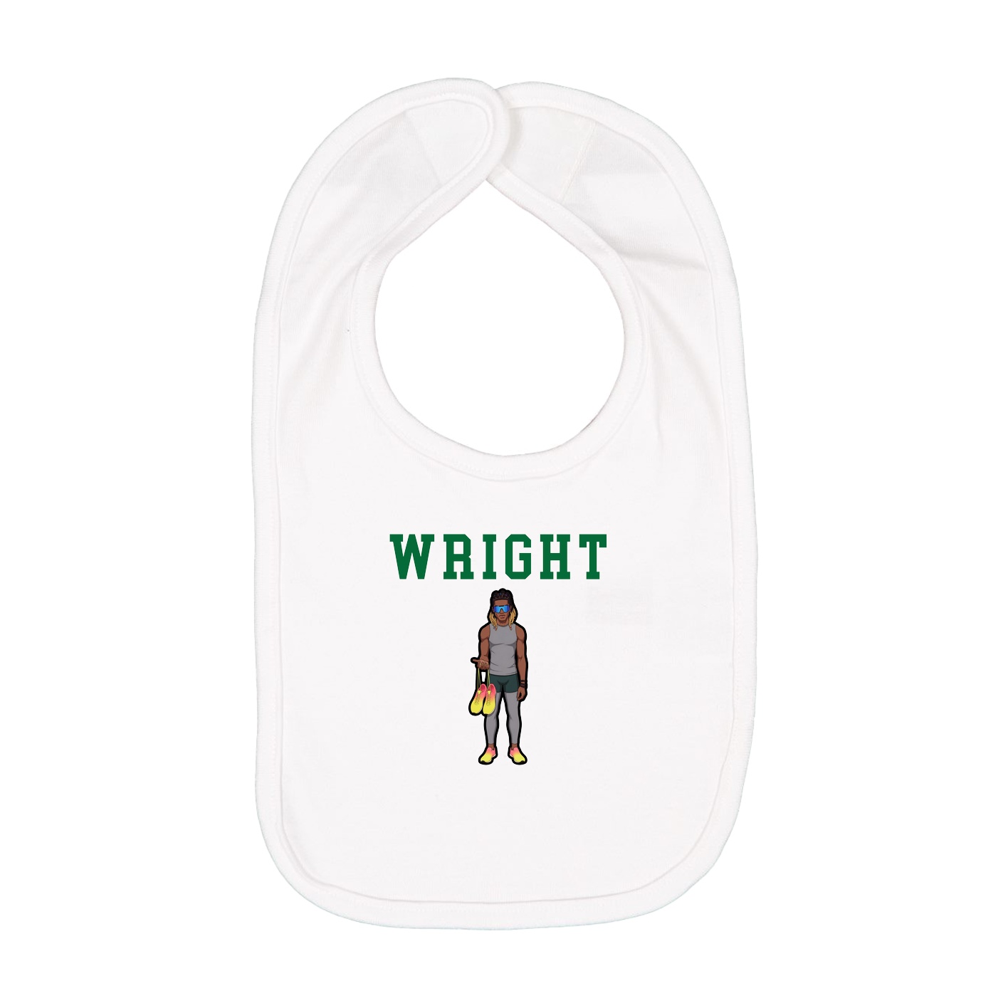 Infant Bib — Shirsey in White