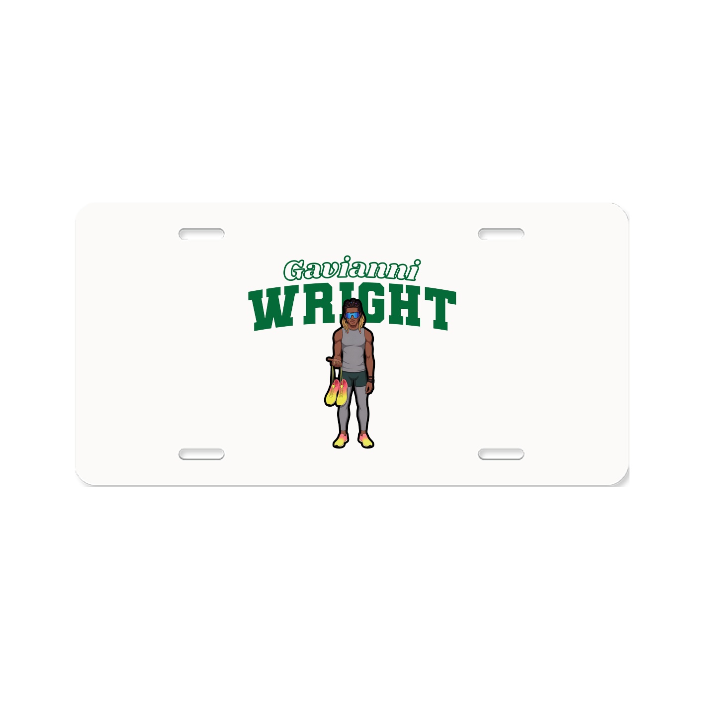 License Plate — Name Arch in Classic