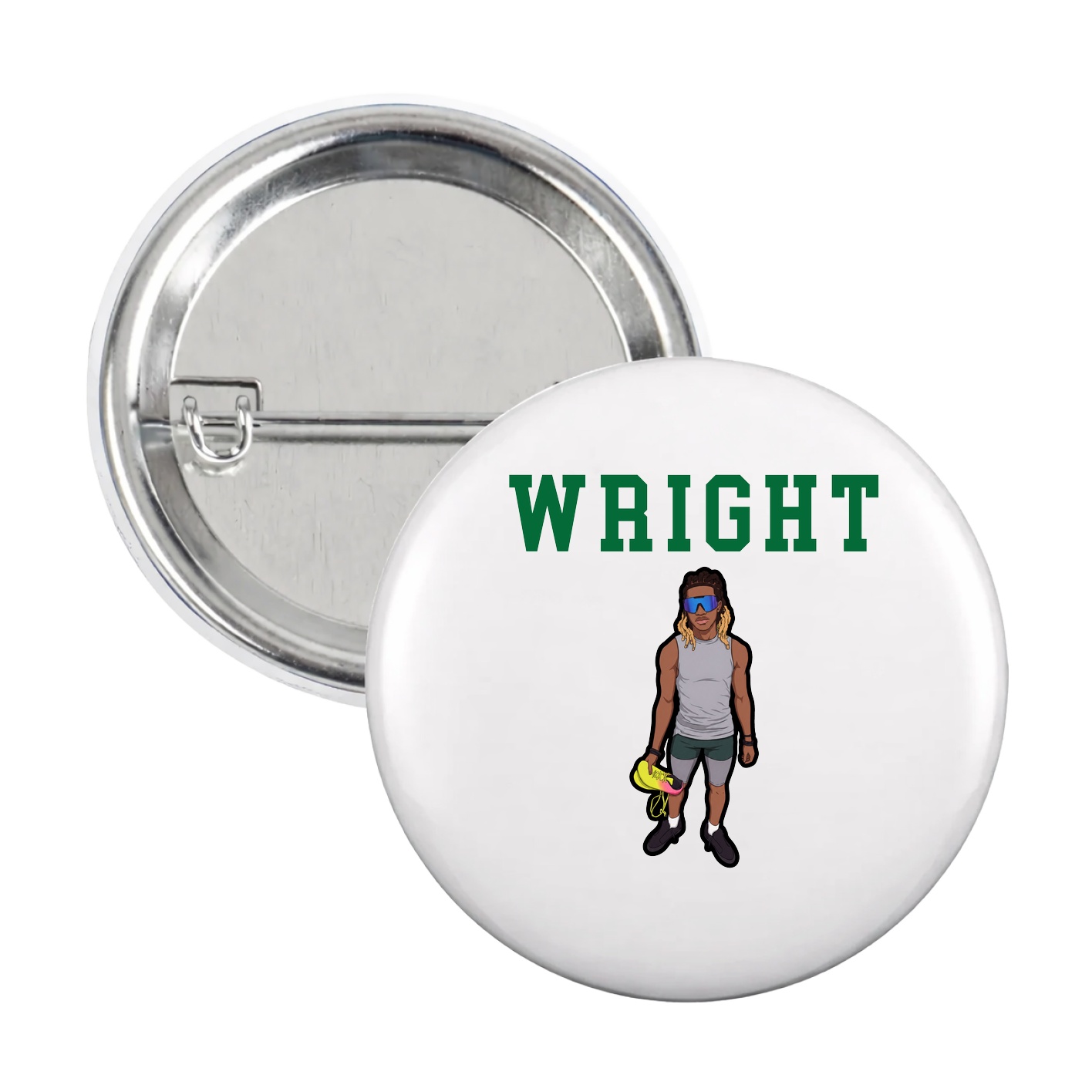 Game Day Button — Shirsey in White