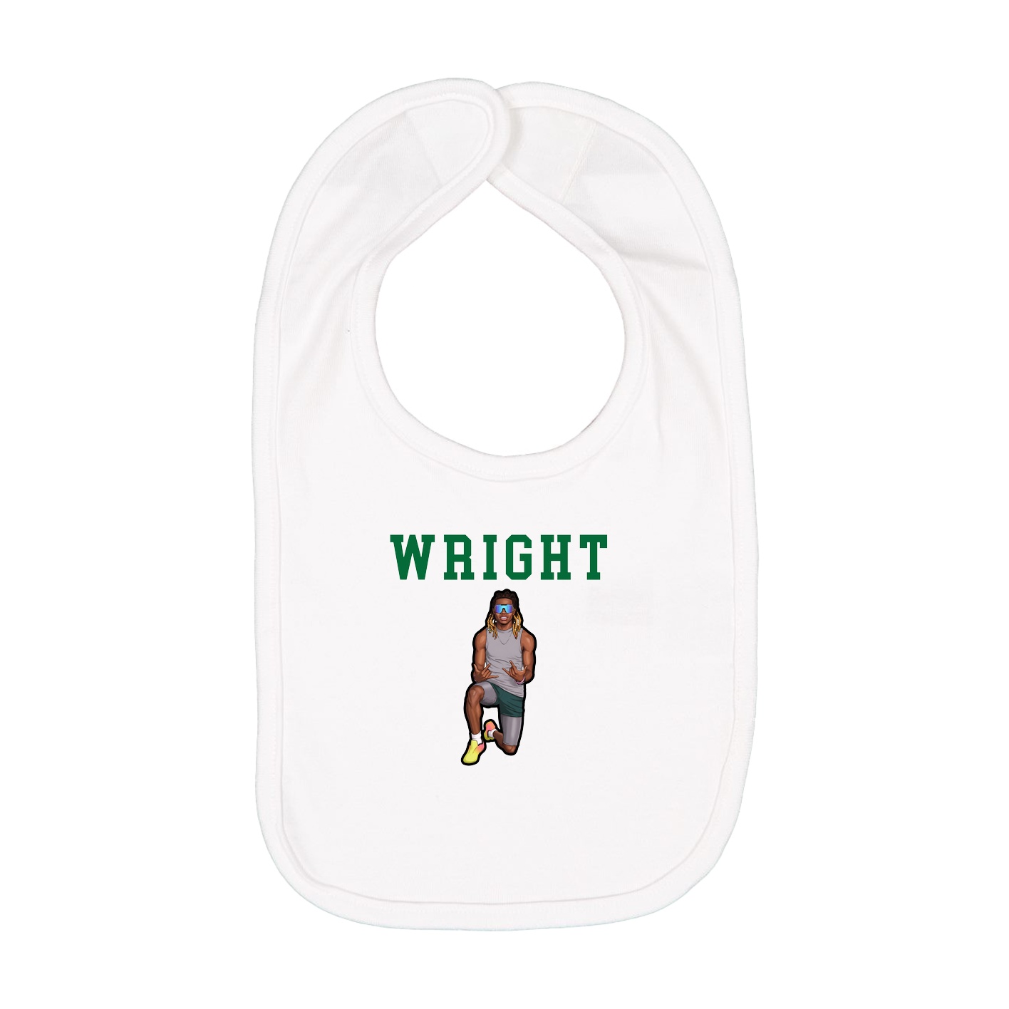 Infant Bib — Shirsey in White