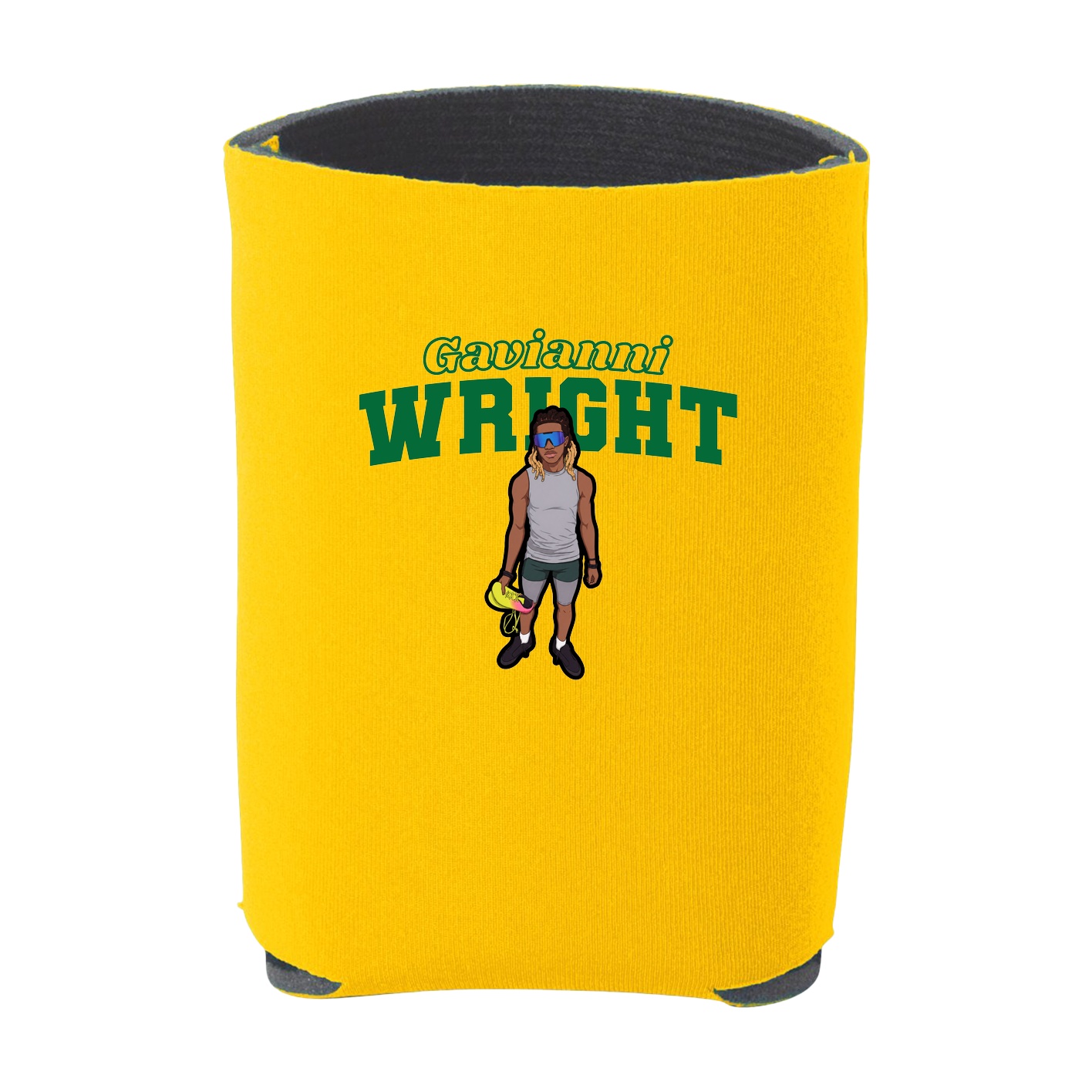 Can Holder — Name Arch in Yellow