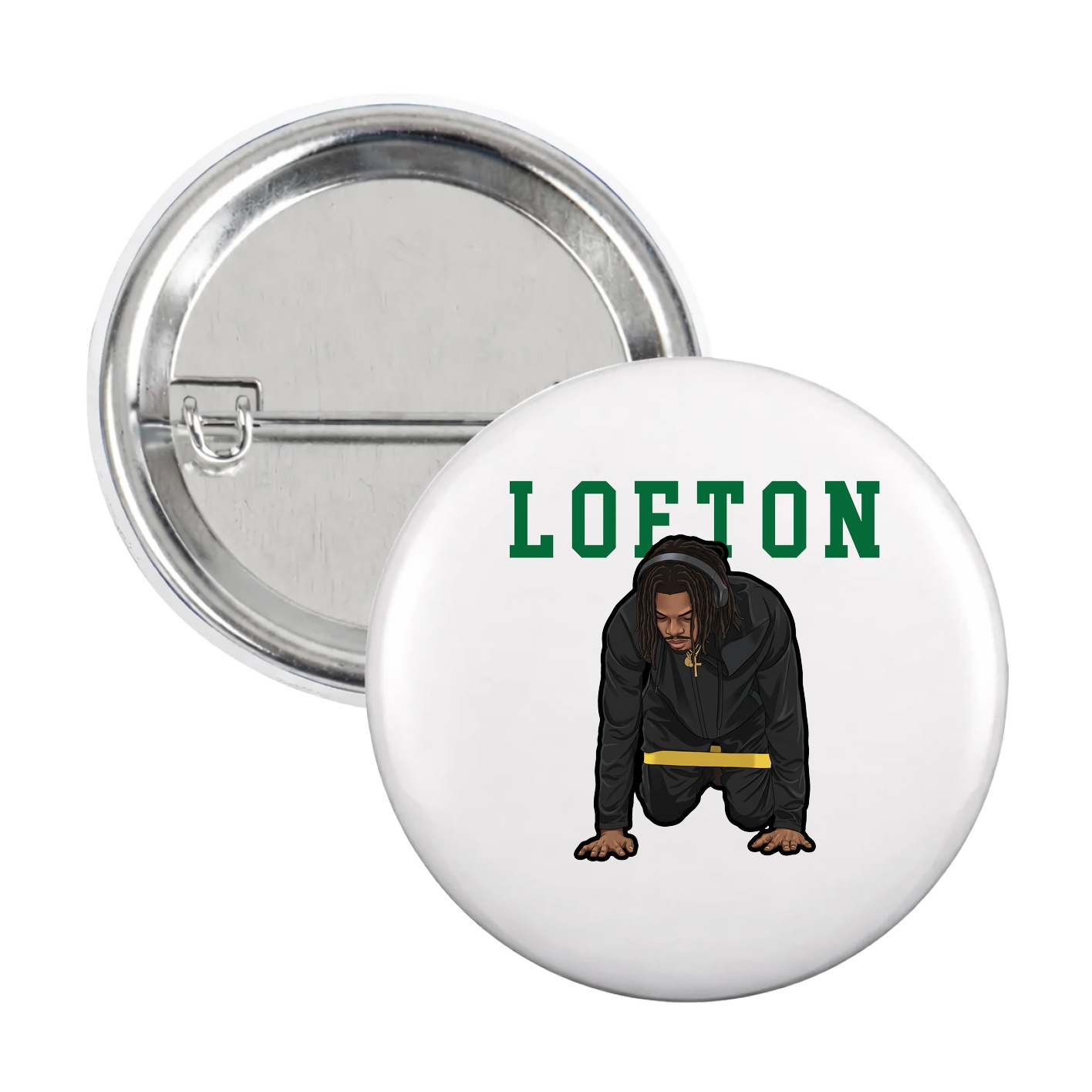 Game Day Button — Shirsey in White