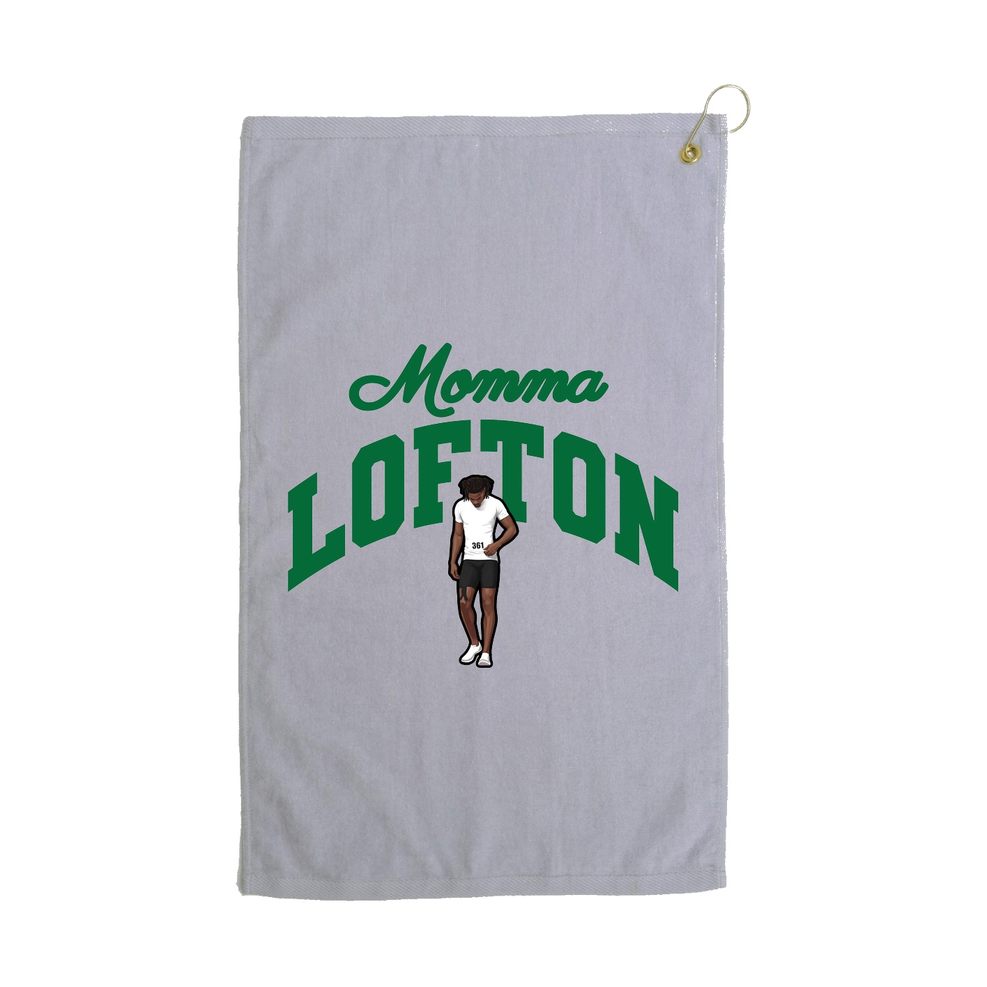 Golf Towel — Mothers Day Arch in Grey